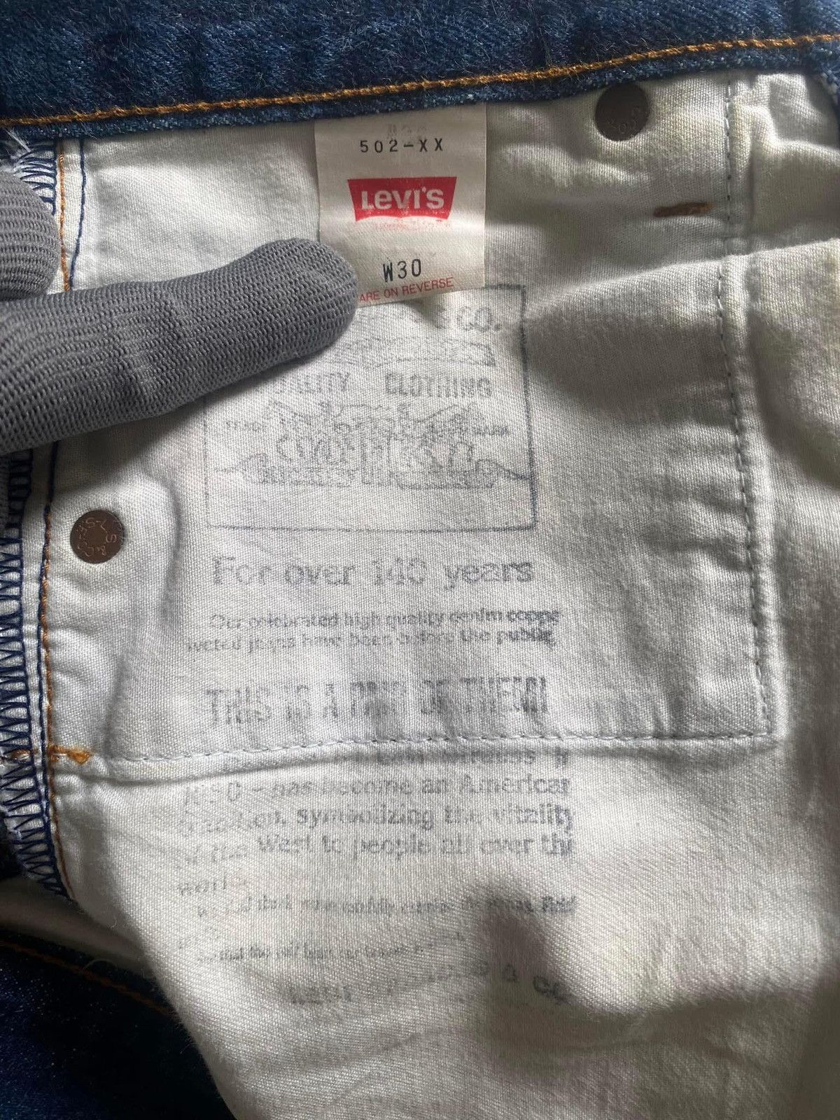 Levi's Vintage levis Big E 502xx Selvedge j22 Size US 30 / EU 46 - 8 Thumbnail