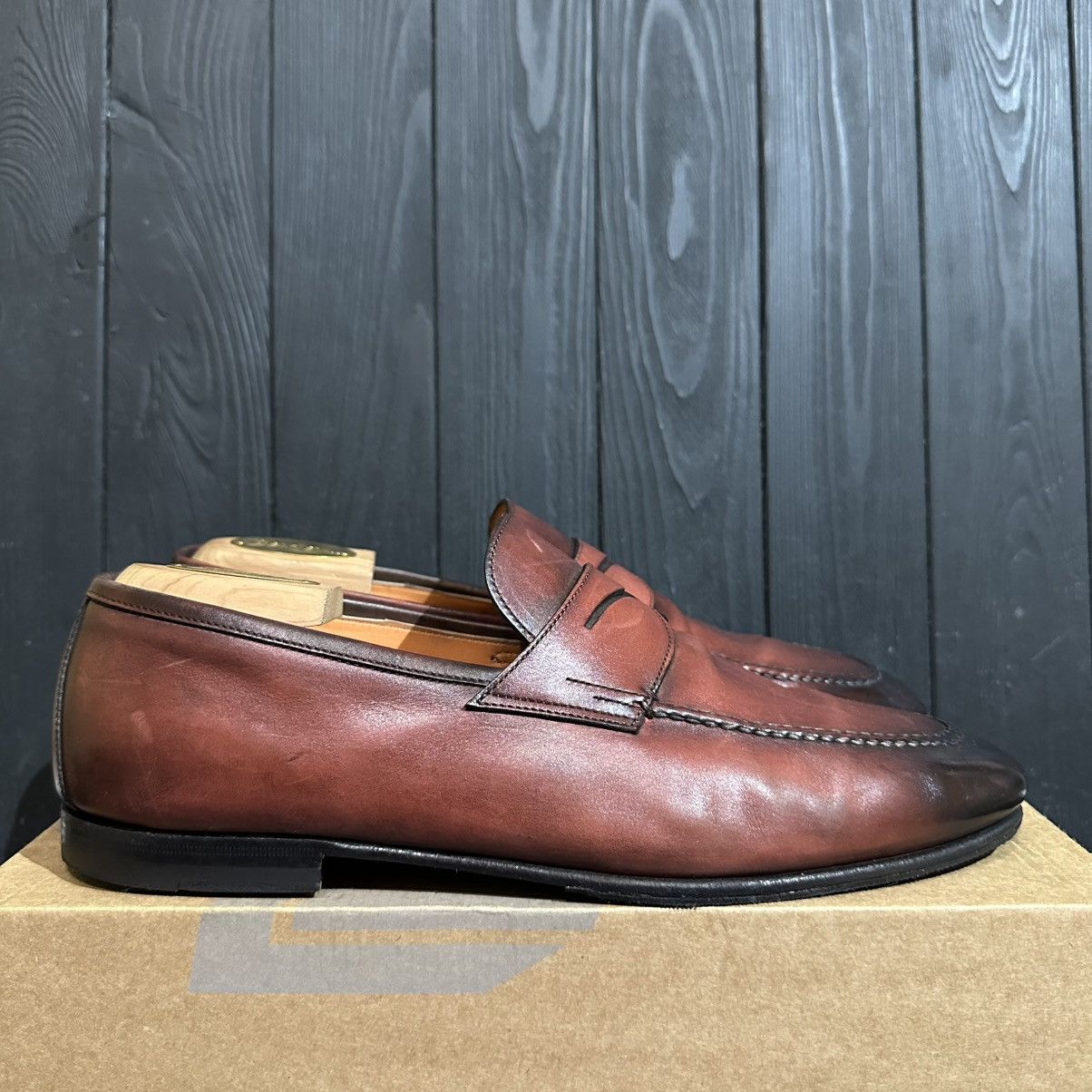 Santoni SANTONI MEN’S Leather Loafers Size 10 US 9 UK Size US 10 / EU 43 - 1 Thumbnail