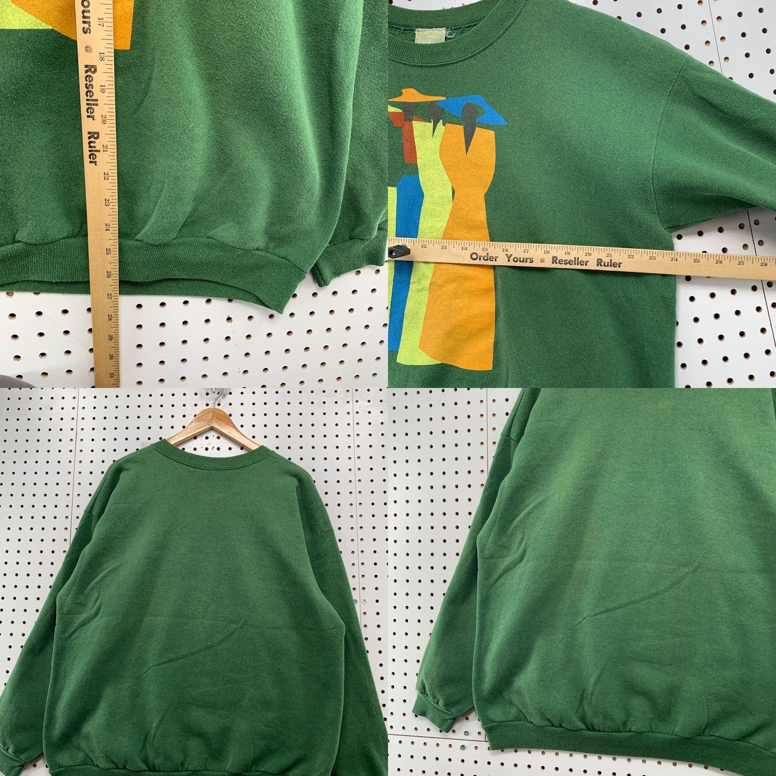 Saint James Vintage Waiting To Exhale Sweatshirt Mens XL Green Saint James Tchokola USA Size US XL / EU 56 / 4 - 9 Thumbnail