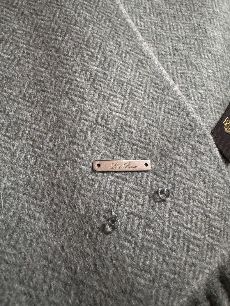 Loro Piana LORO PIANA Gray goat cashmere scarf for baby Size ONE SIZE - 5 Thumbnail