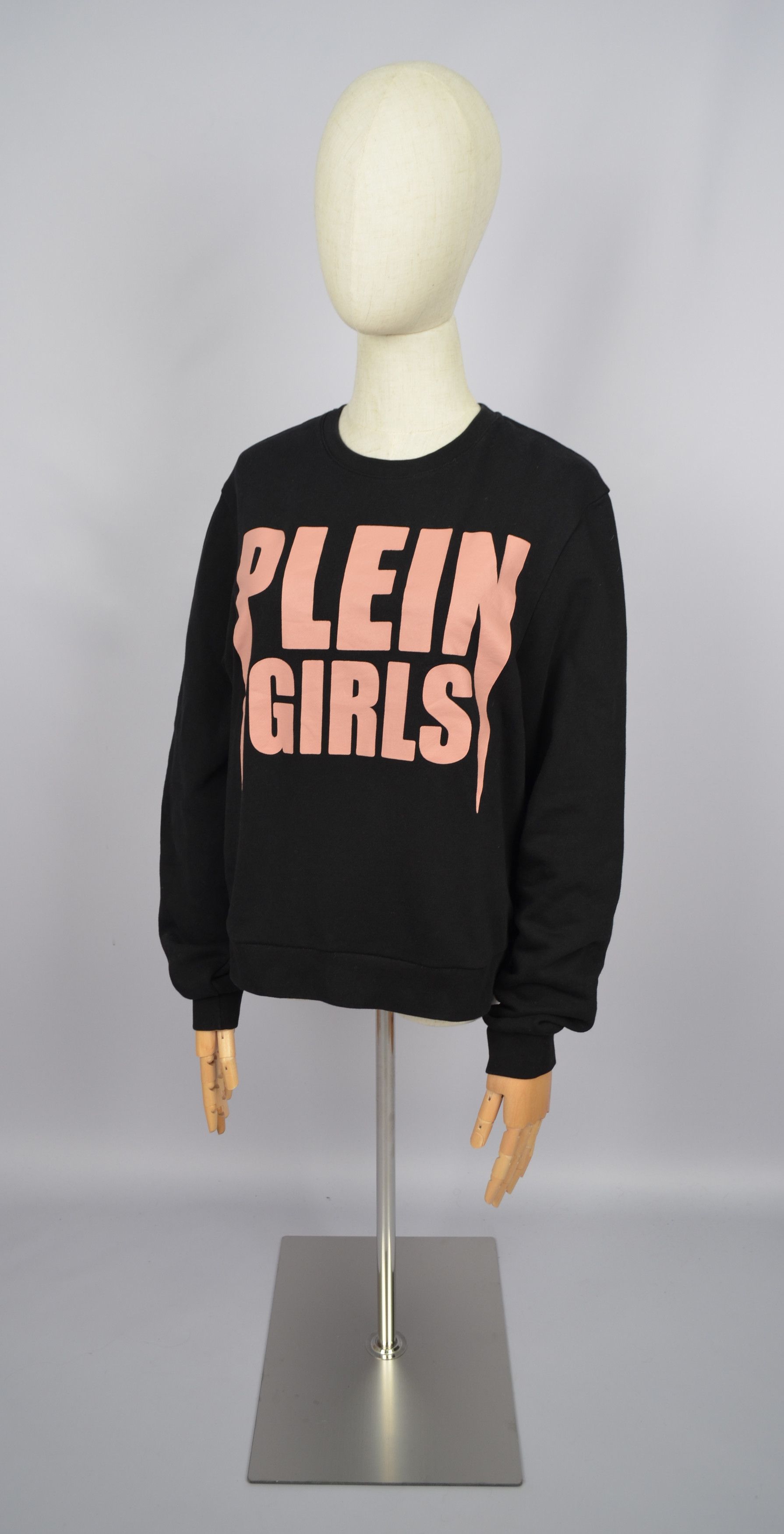 Designer × Philipp Plein Philipp Plein Plein Girls Logo Sweatshirt Black Size M Size M / US 6-8 / IT 42-44 - 1 Thumbnail