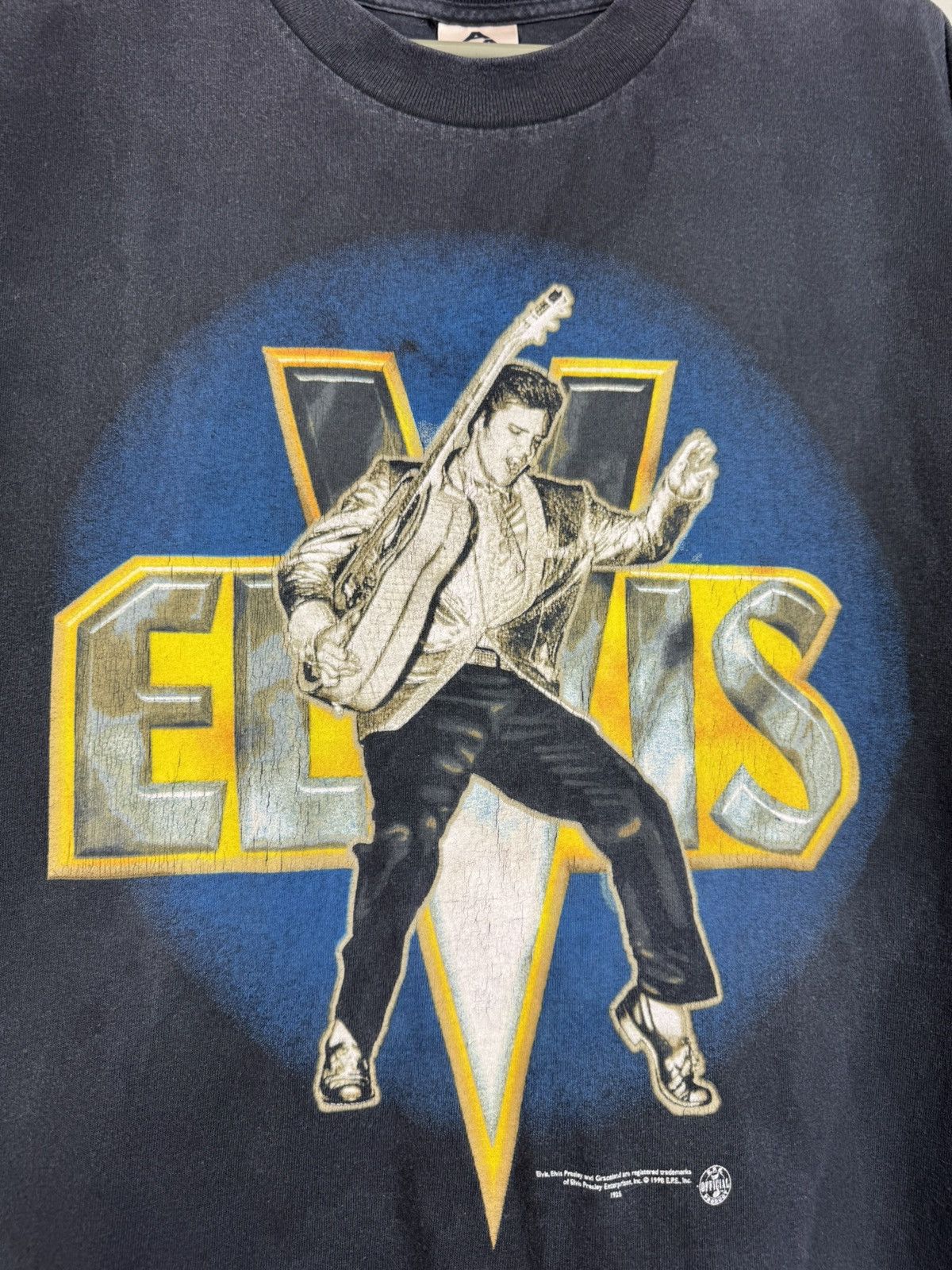 Band Tees Vintage 1998 Elvis Presley The King T-Shirt Size US XL / EU 56 / 4 - 9 Thumbnail
