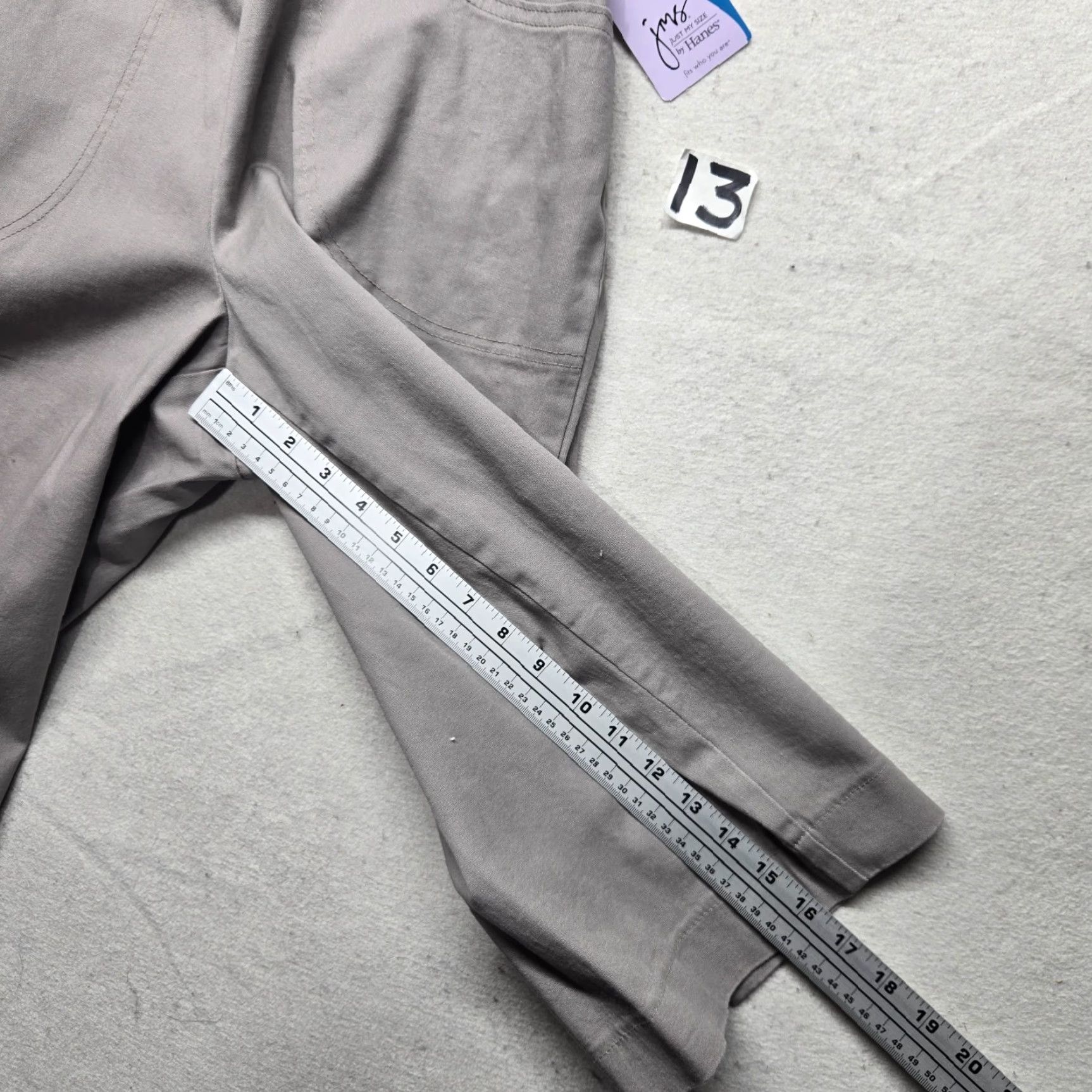 Vintage NEW JMS Just My Size Tan Capri Pants Linen Blend Elastic Waist Pockets 16W 1X Size 40" / US 18 - 7 Thumbnail