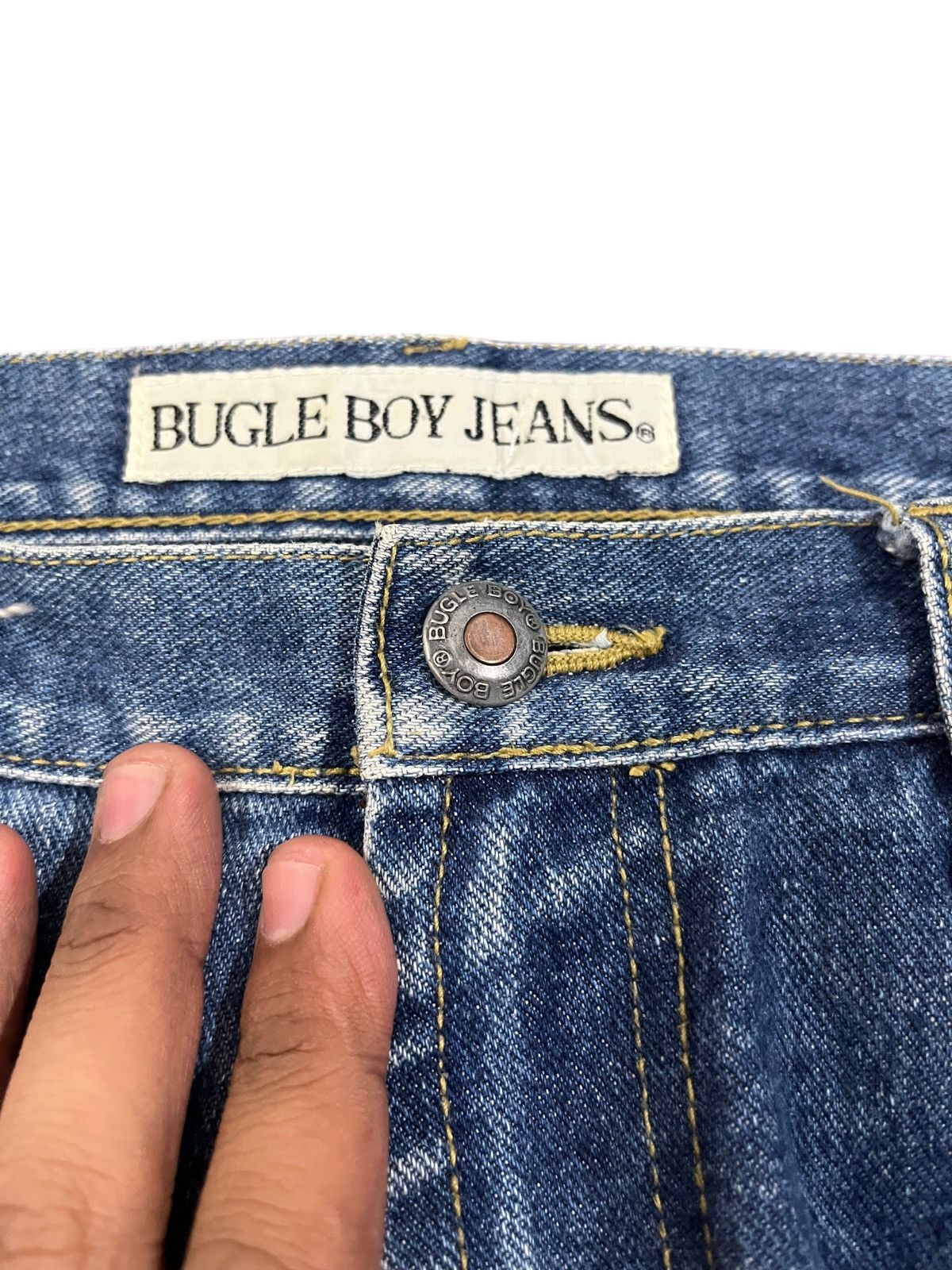 Bugle Boy × Vintage Vintage Bugle Boy Baggy Denim Size US 31 - 5 Thumbnail