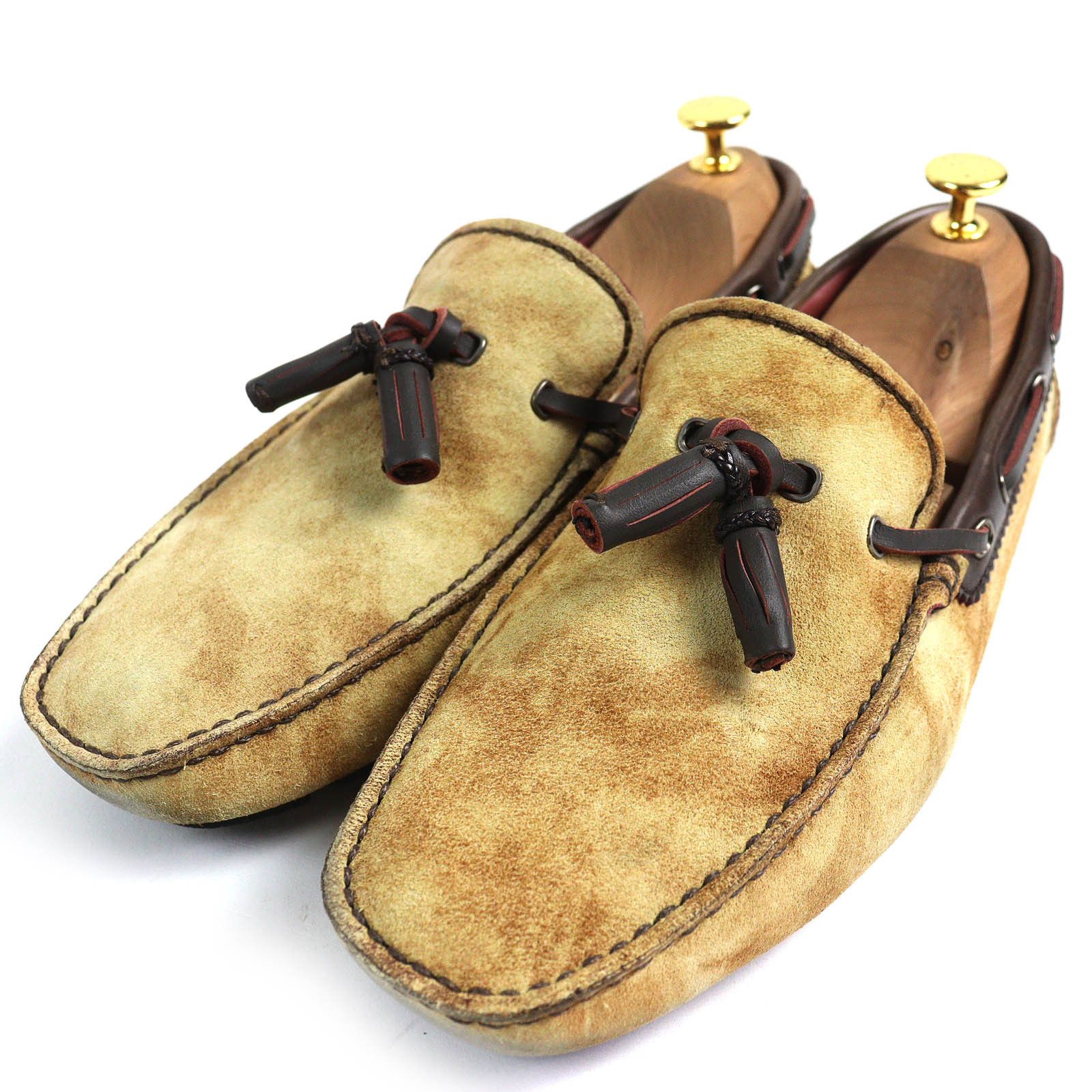 Other Berluti Driving Shoes Suede Leather Loafers Suede Shoes in Beige, Men's