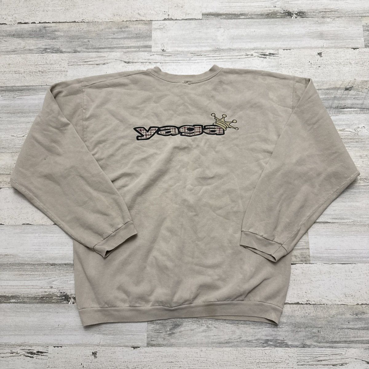Vintage Vintage 90s YAGA Skateboarding Crew Sweatshirt Crown XL/XXL Size US XL / EU 56 / 4 - 7 Thumbnail