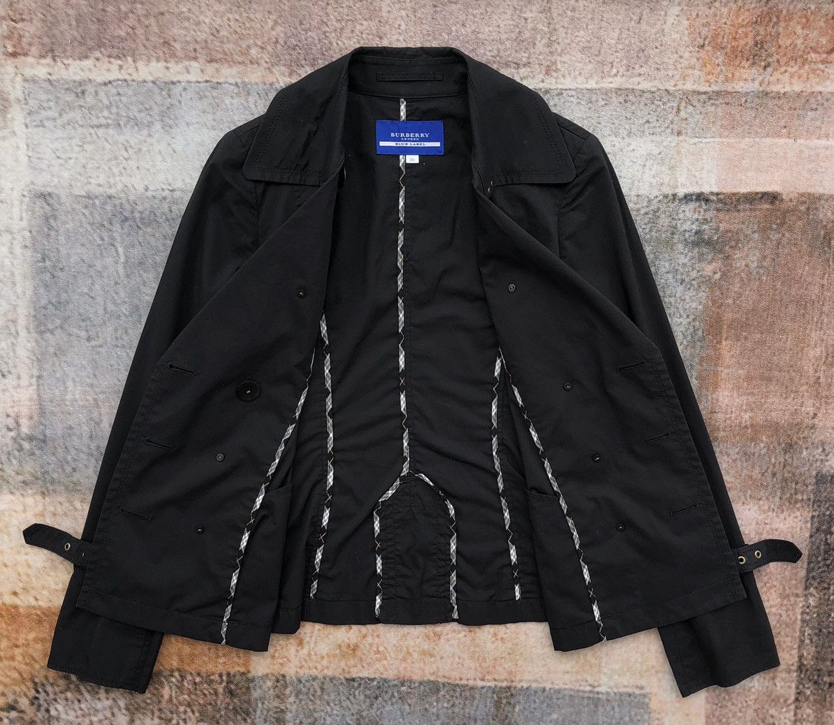 Burberry Burberry London Blue Label Gold Button Peacoat Women Jacket Size S / US 4 / IT 40 - 3 Thumbnail