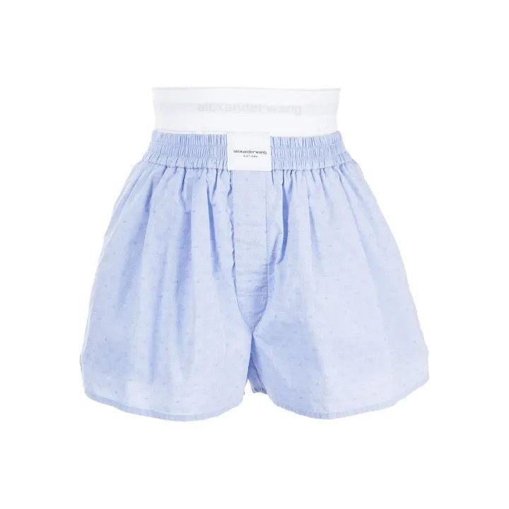 Alexander Wang Alexander Wang Colorblock Logo Trim Straight Shorts - Size 27" / US 4 / IT 40 - 1 Thumbnail
