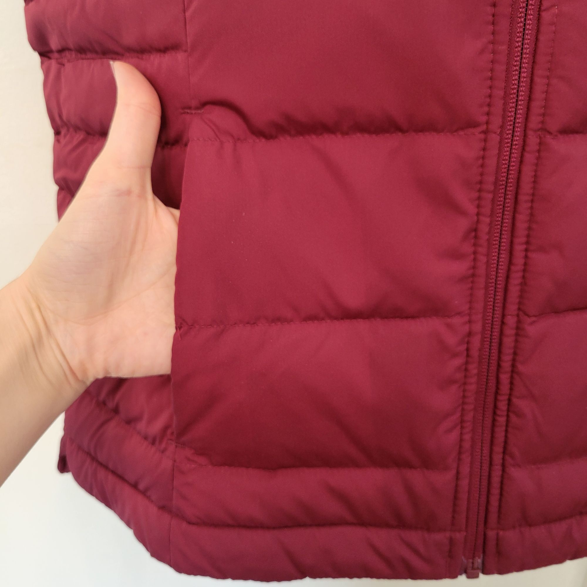 Lands' End Lands End Rich Burgundy Quilted Puffer Vest M 10-12 600 Fill Size M / US 6-8 / IT 42-44 - 5 Thumbnail