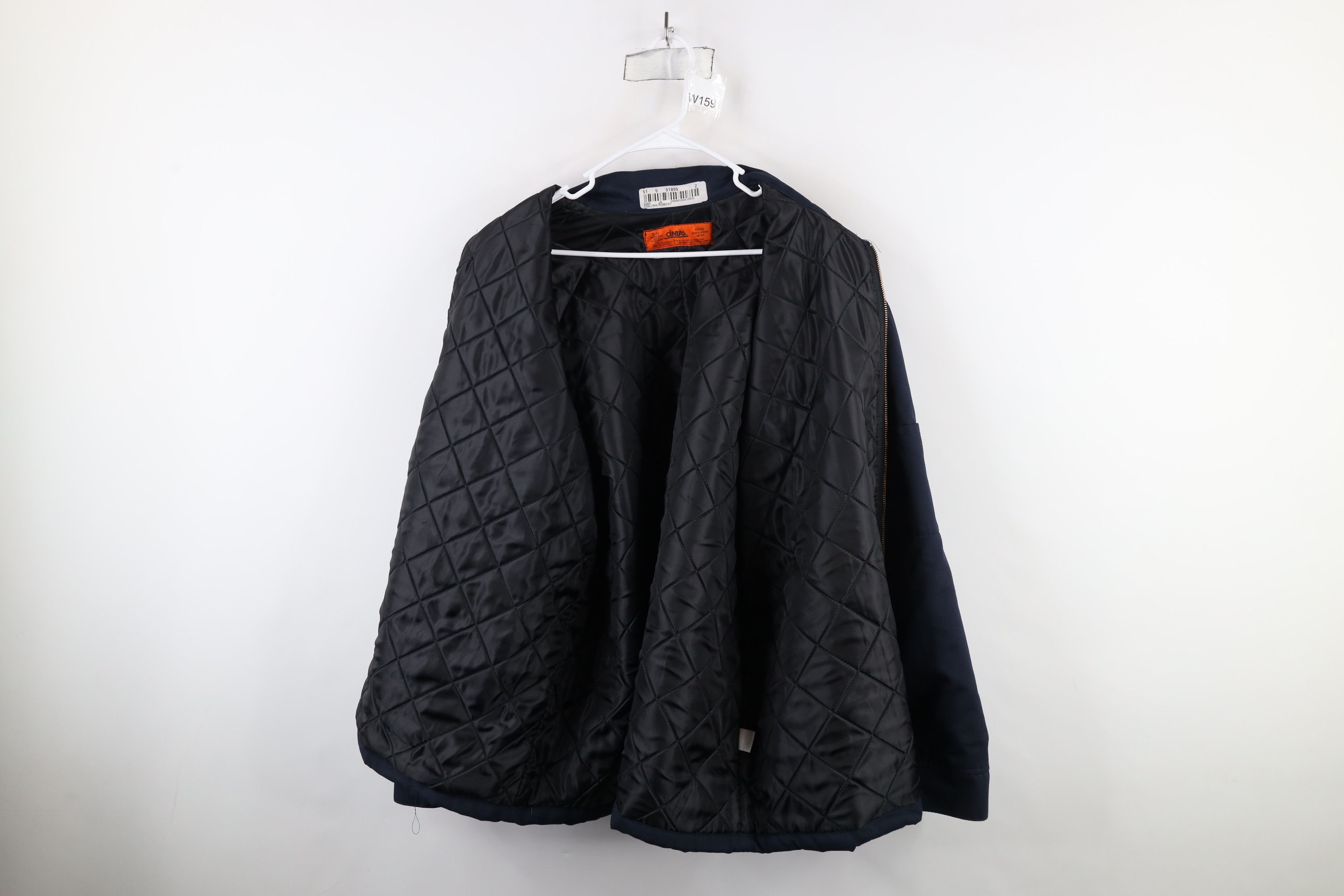 Vintage Vintage 90s Streetwear Workwear Mechanic Jacket Navy Blue Size US XL / EU 56 / 4 - 9 Thumbnail