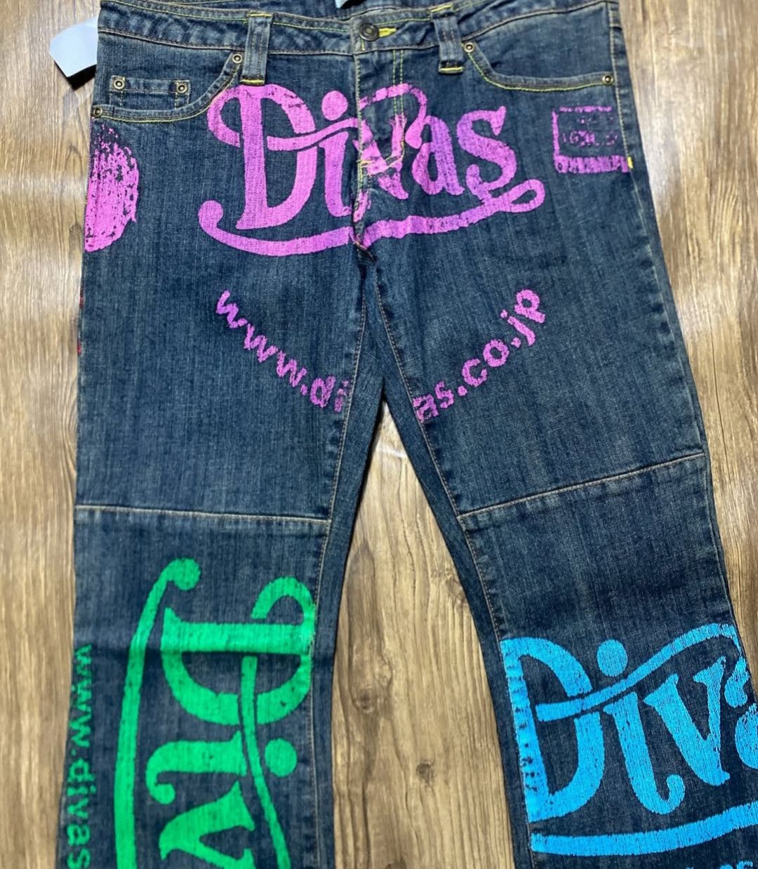 Tornado Mart Y2k🤡Super flare🤡diva japan bootcut denim Size US 28 / EU 44 - 2 Thumbnail