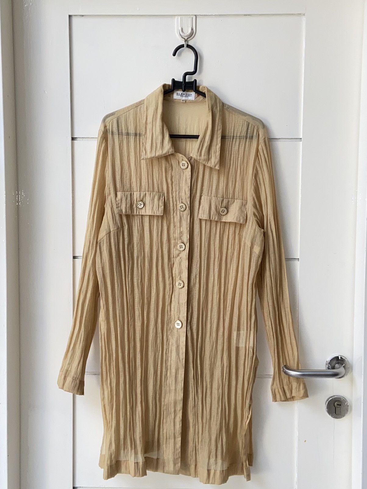 Givenchy GLAMOUR GIVENCHY Gold Mesh Shirt Size US XS / EU 42 / 0 - 1 Thumbnail