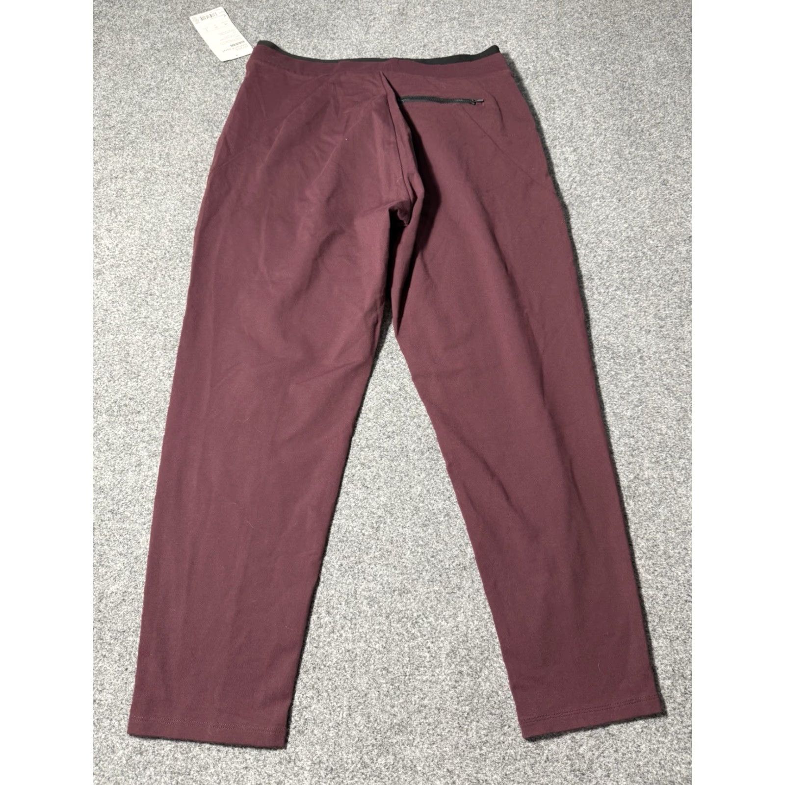 Athleta Athleta Pants Womens M Straight Leg Stretch Lightweight Venice Pintuck Wine/Plum Size 32" / US 10 / IT 46 - 2 Thumbnail