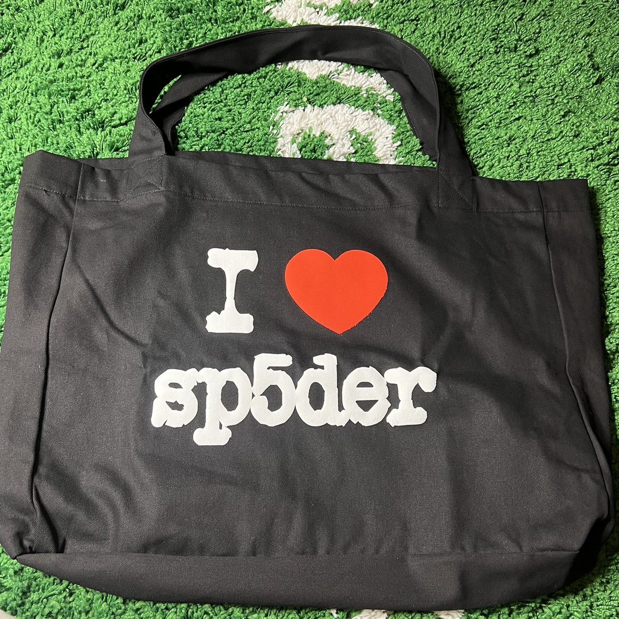 image of Spider Worldwide I Heart / Love Spider Mega / Oversized Tote Bag in Black, Men's