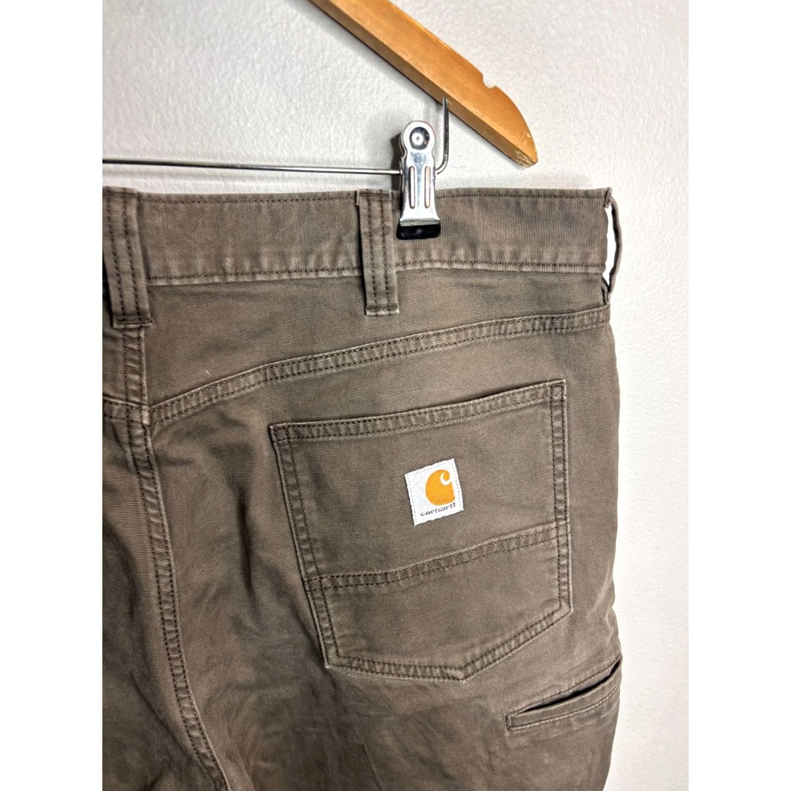Carhartt Carhartt Rugged Flex Pants Gray Relaxed Fit Canvas 5-Pocket Workwear Mens 40x32 Size US 40 / EU 56 - 4 Thumbnail