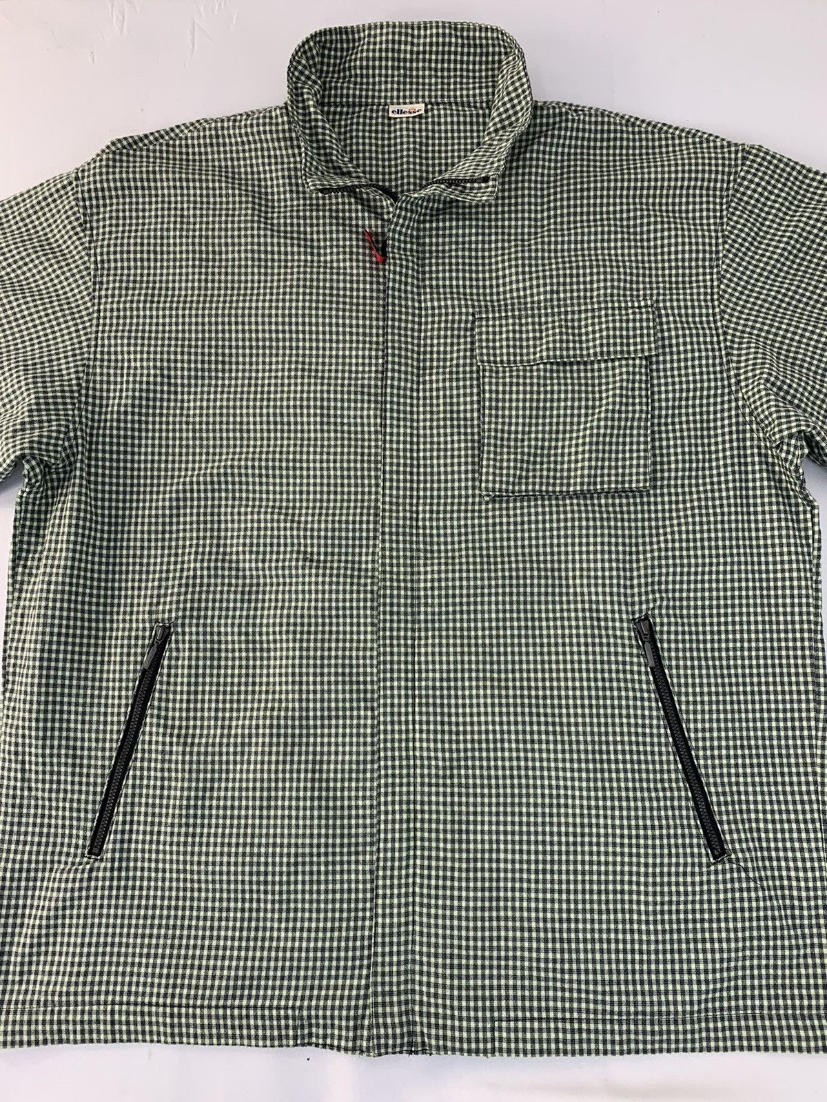 Ellesse 90s Hype Ellesse Checkered Jacket Full Zip Double Pocket Size US XL / EU 56 / 4 - 2 Thumbnail