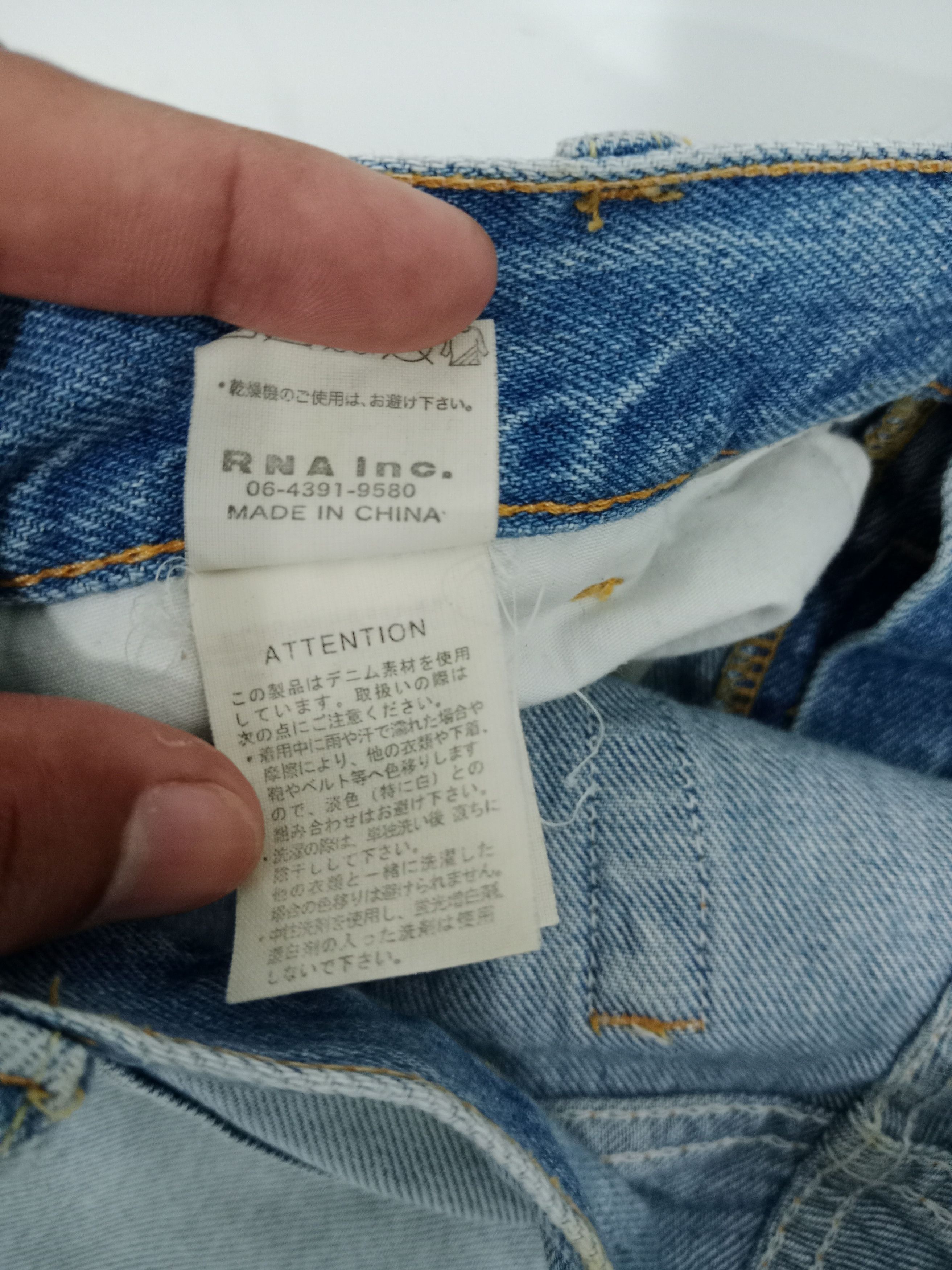 Japanese Brand RNA Inc Distressed Jeans Japanese Brand Size US 28 / EU 44 - 12 Thumbnail