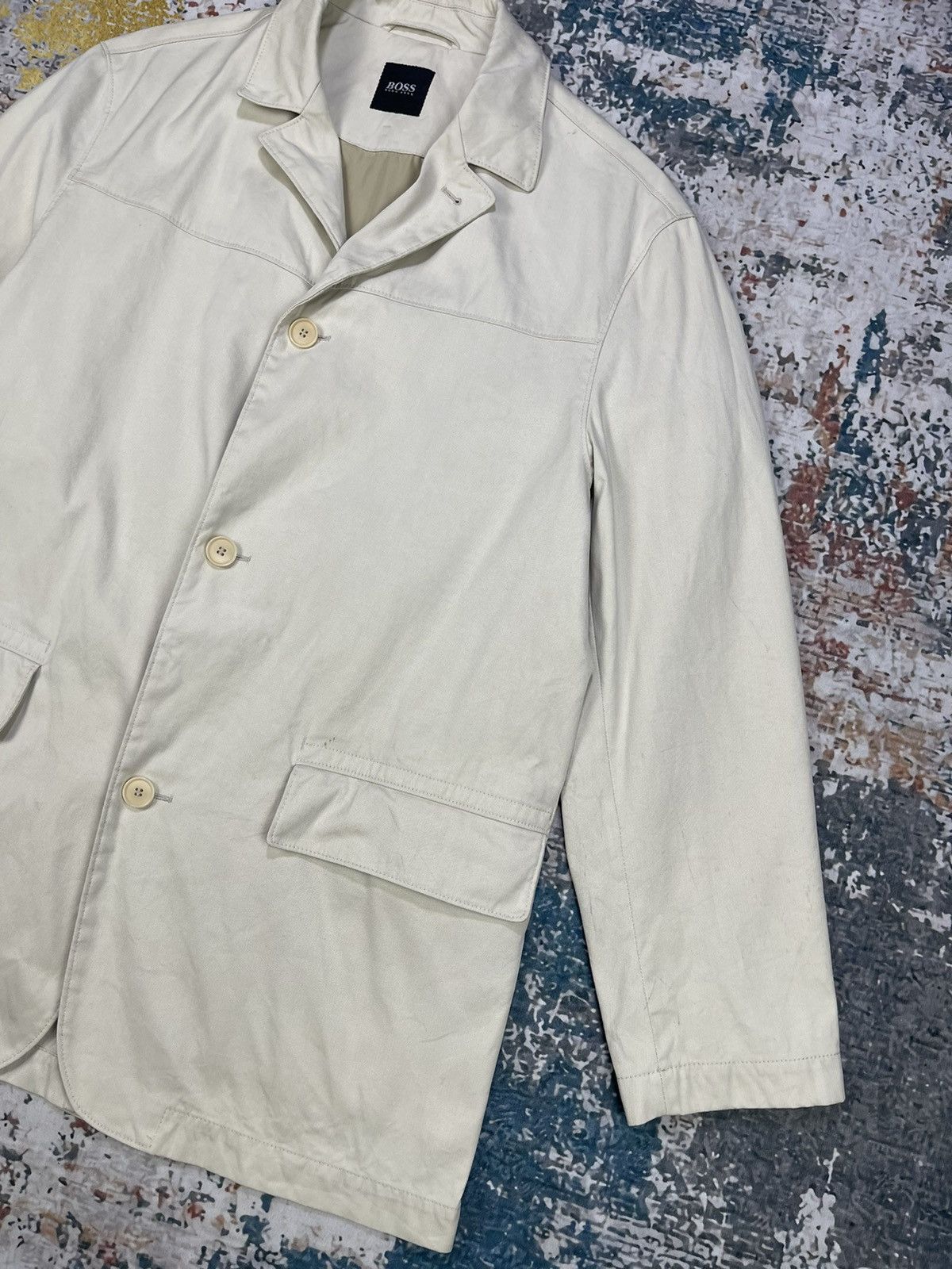 Hugo Boss HUGO BOSS COTTON CASUAL BLAZER JACKET Size US M / EU 48-50 / 2 - 2 Thumbnail