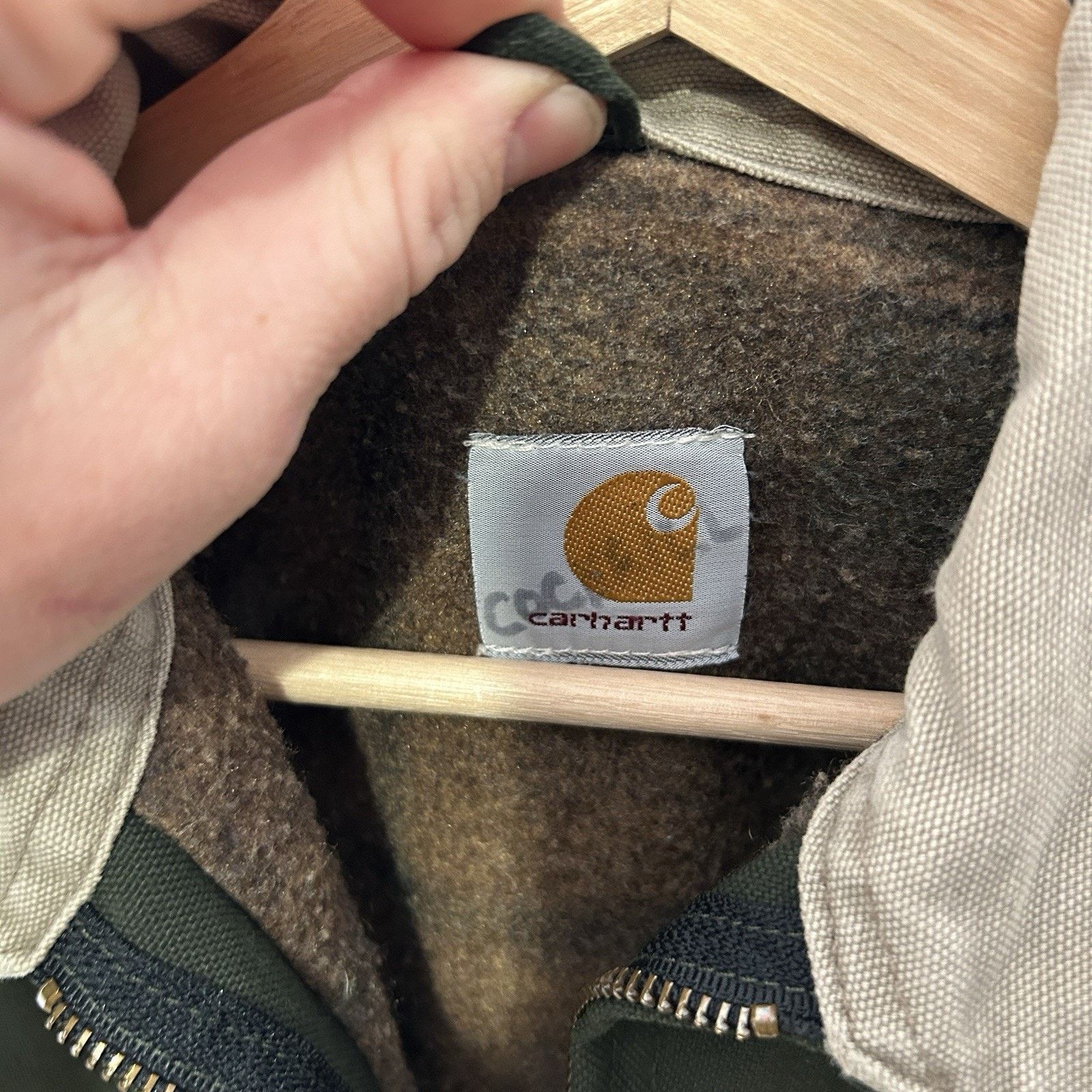 Carhartt Vintage Carhartt Blanket-Lined Detroit Jacket “Olive Green” Size US XL / EU 56 / 4 - 12 Thumbnail