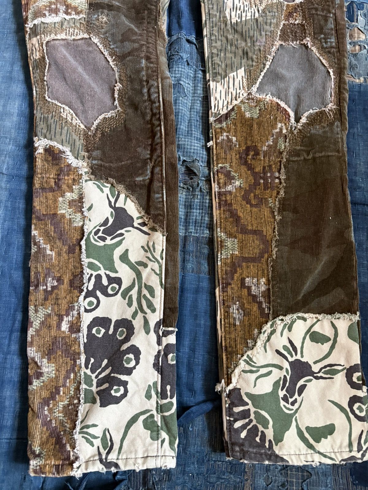 Kapital Kountry KOUNTRY Repair Mixed Pattern Corduroy Patchwork Jeans Size US 30 / EU 46 - 6 Thumbnail