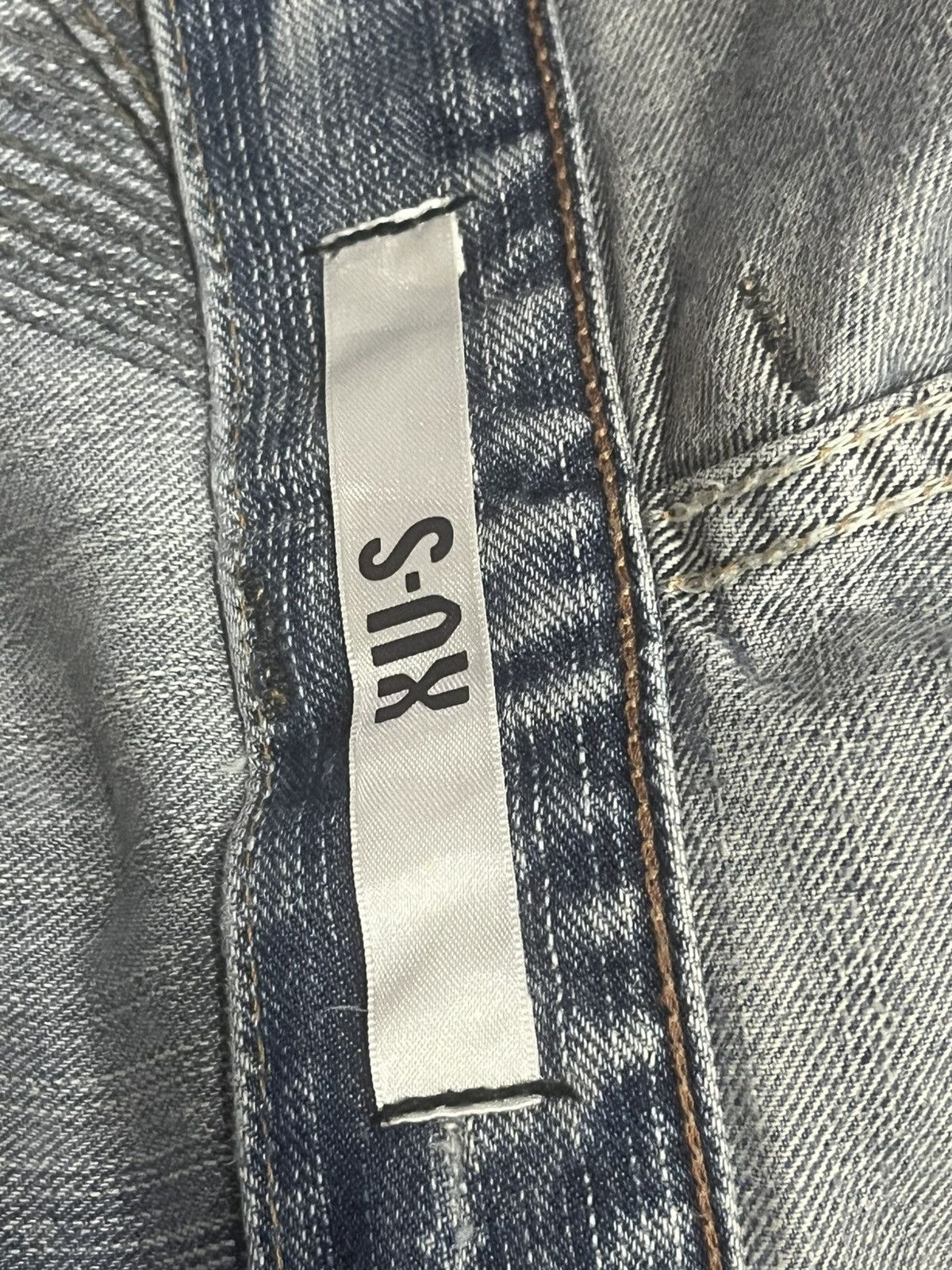 Edwin Vintage Edwin XVS Light Blue Sashiko Patchwork Loose Jeans Size US 34 / EU 50 - 17 Thumbnail