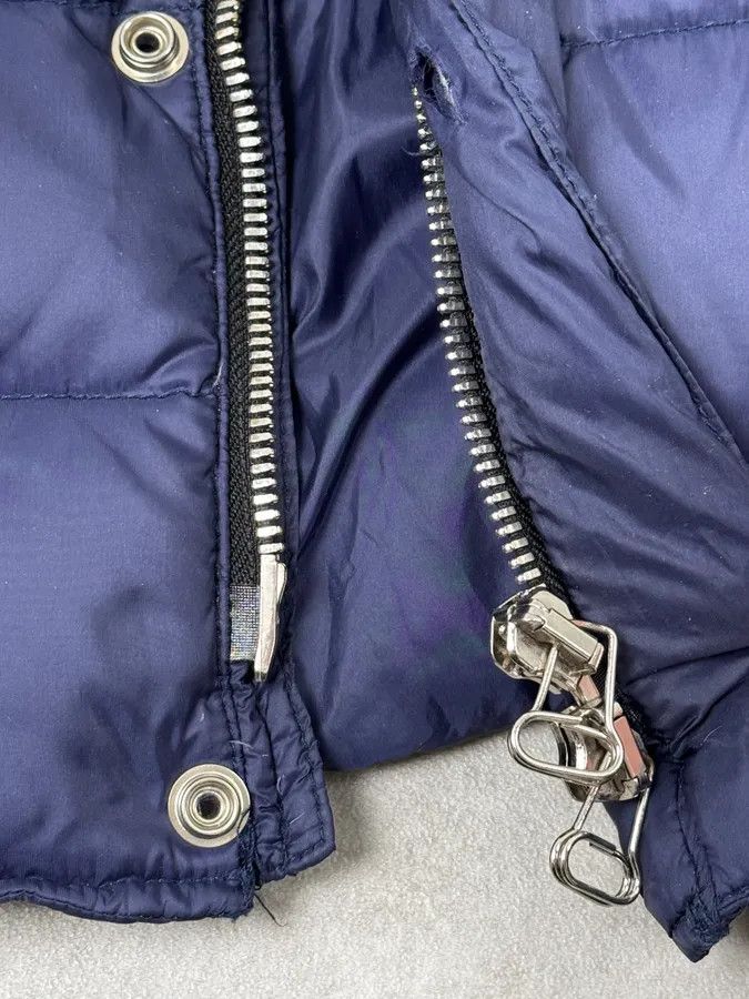 Balmain 2010s Balmain Blue Leather Shoulder Patch Puffer Jacket Size US M / EU 48-50 / 2 - 11 Thumbnail