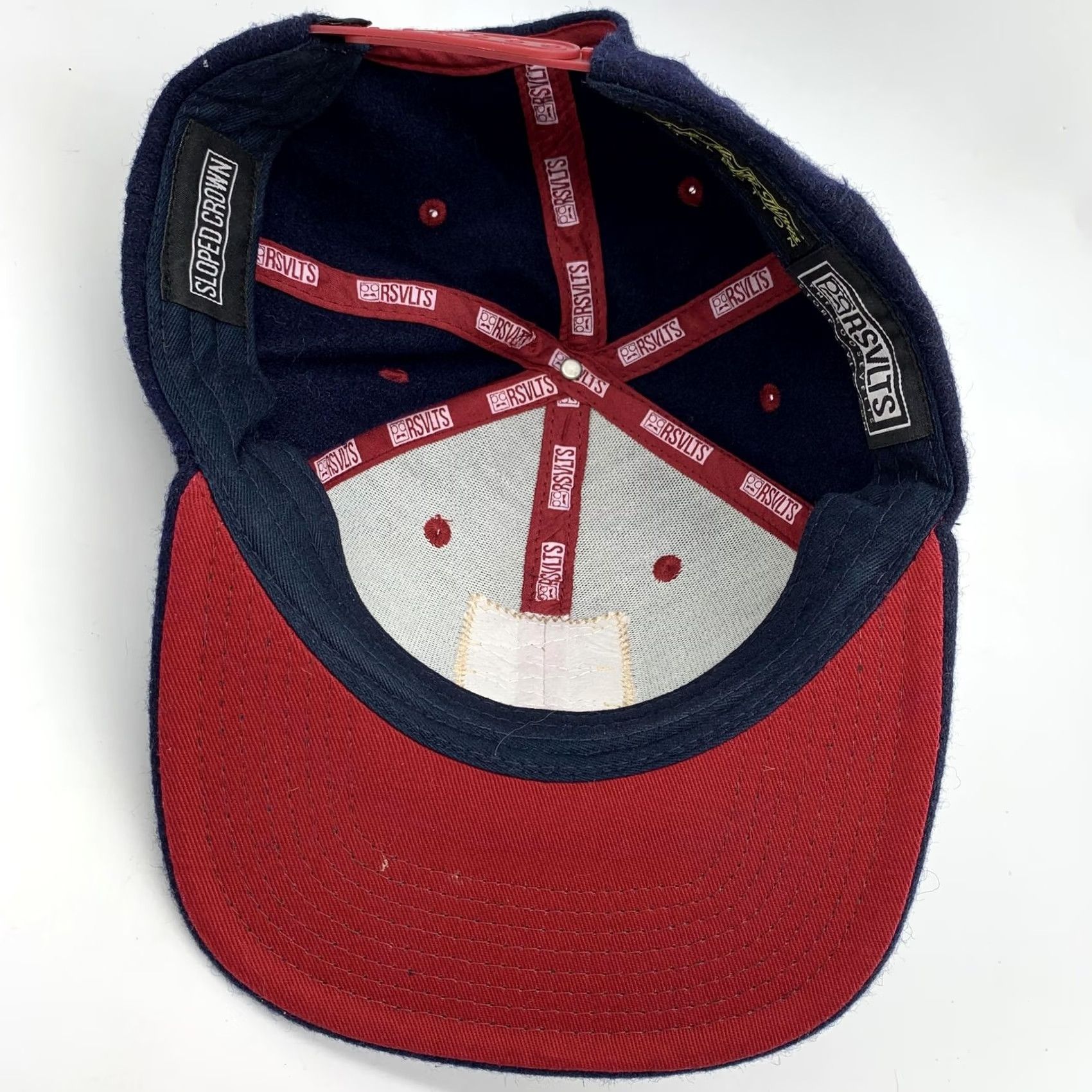 Vintage RSVLTS Hat Cap Snap Back Mens Blue Sloped Crown USA Shield One Size Patriotic Size ONE SIZE - 4 Thumbnail