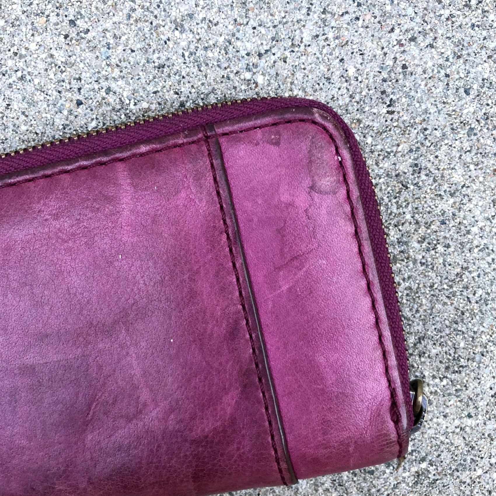 Fossil Vintage Fossil Explorer Leather Wallet Bifold Purple 6" x 4" Womens One Size Leather Purple Credit Card Wallet Size ONE SIZE - 5 Thumbnail