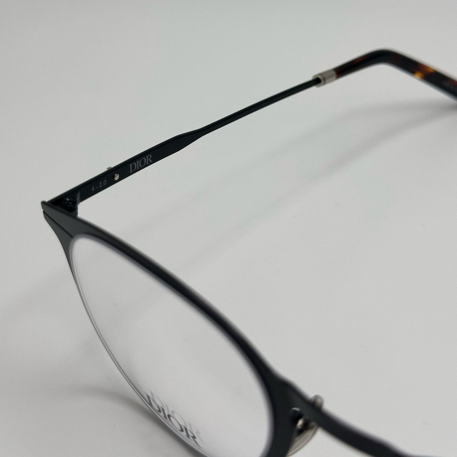 Dior NEW Dior Eyeglasses Phantos DiorEssentialO RU 1100 Black Men Size ONE SIZE - 4 Thumbnail