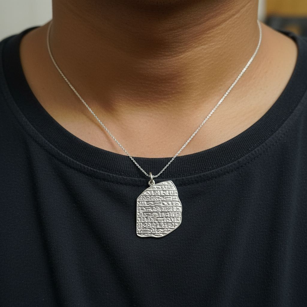Other Elegant Silver-Plated Egyptian Pendant – Inspired by Ancient Size ONE SIZE - 9 Thumbnail