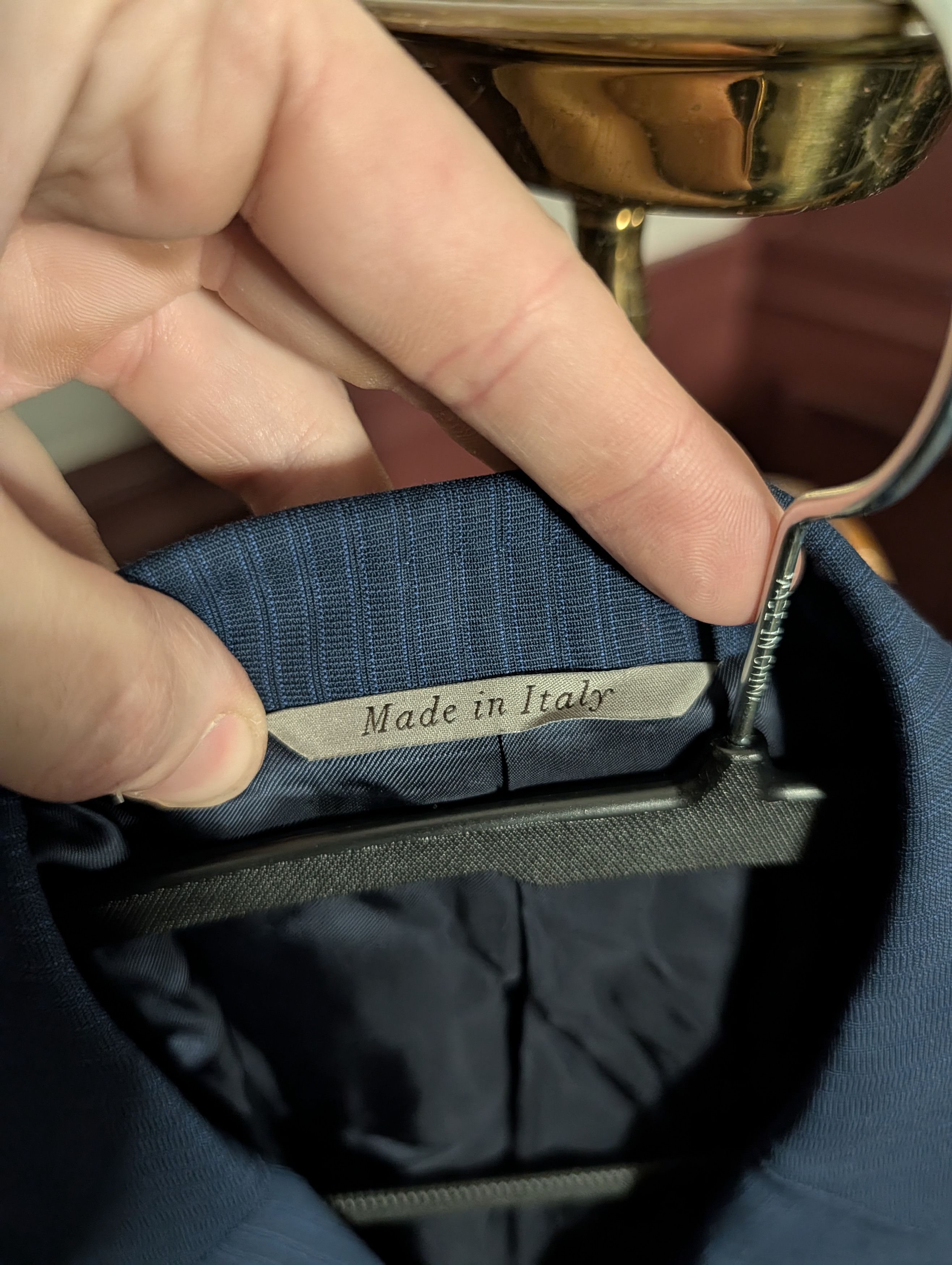 Canali "Impeccabile" blue striped made in Italy jacket 40R Size 40R - 8 Thumbnail