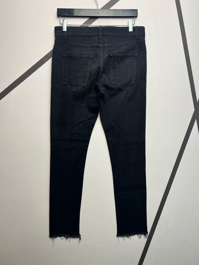 Saint Laurent Paris saint Laurent paris16 Spring/Summer Fringed Raw Edge Black Size US 31 - 2 Thumbnail