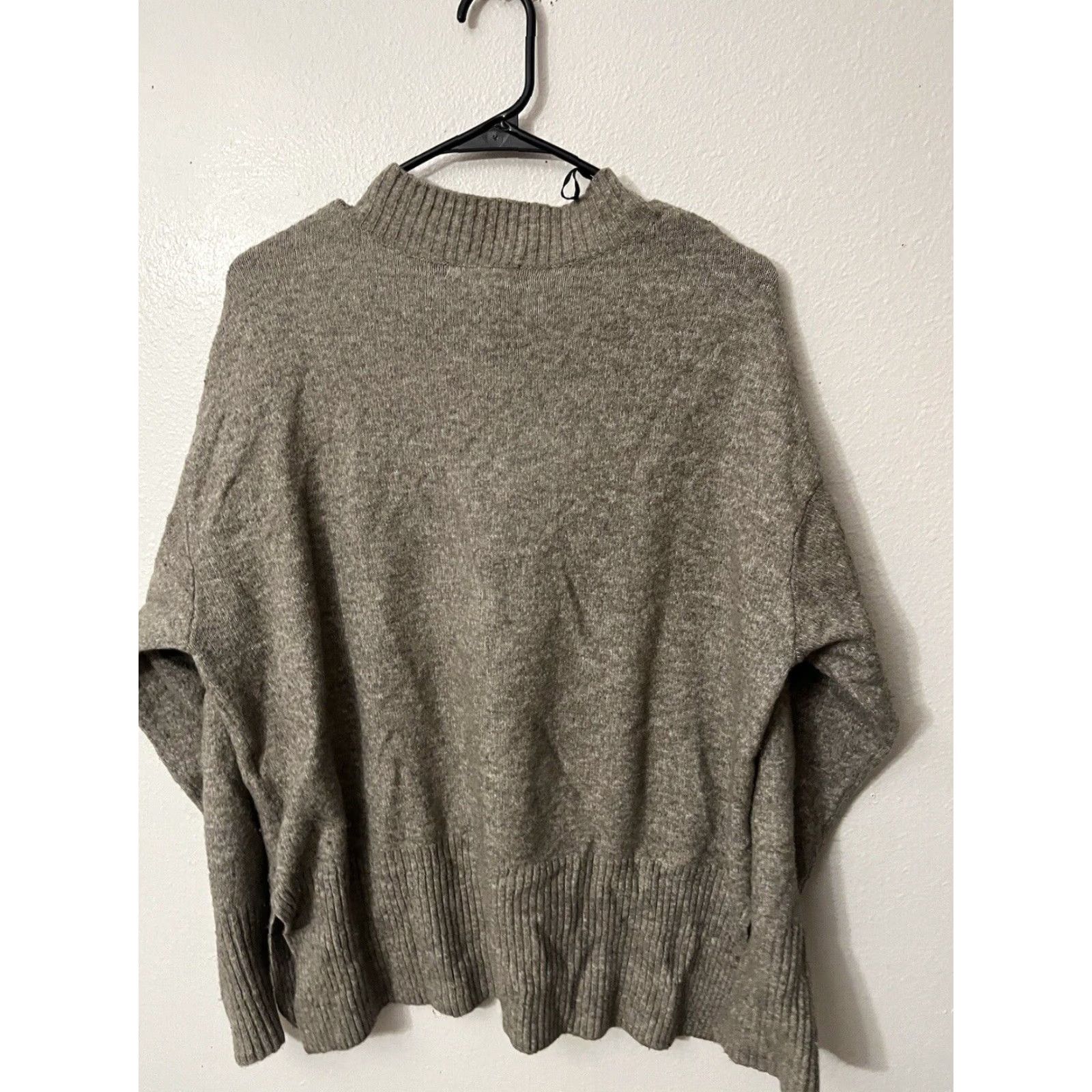 H&M H&M Womens Brown Cable-Knit Mock Neck Sweater Size M Pullover Stretch Cozy Casual Size M / US 6-8 / IT 42-44 - 2 Thumbnail