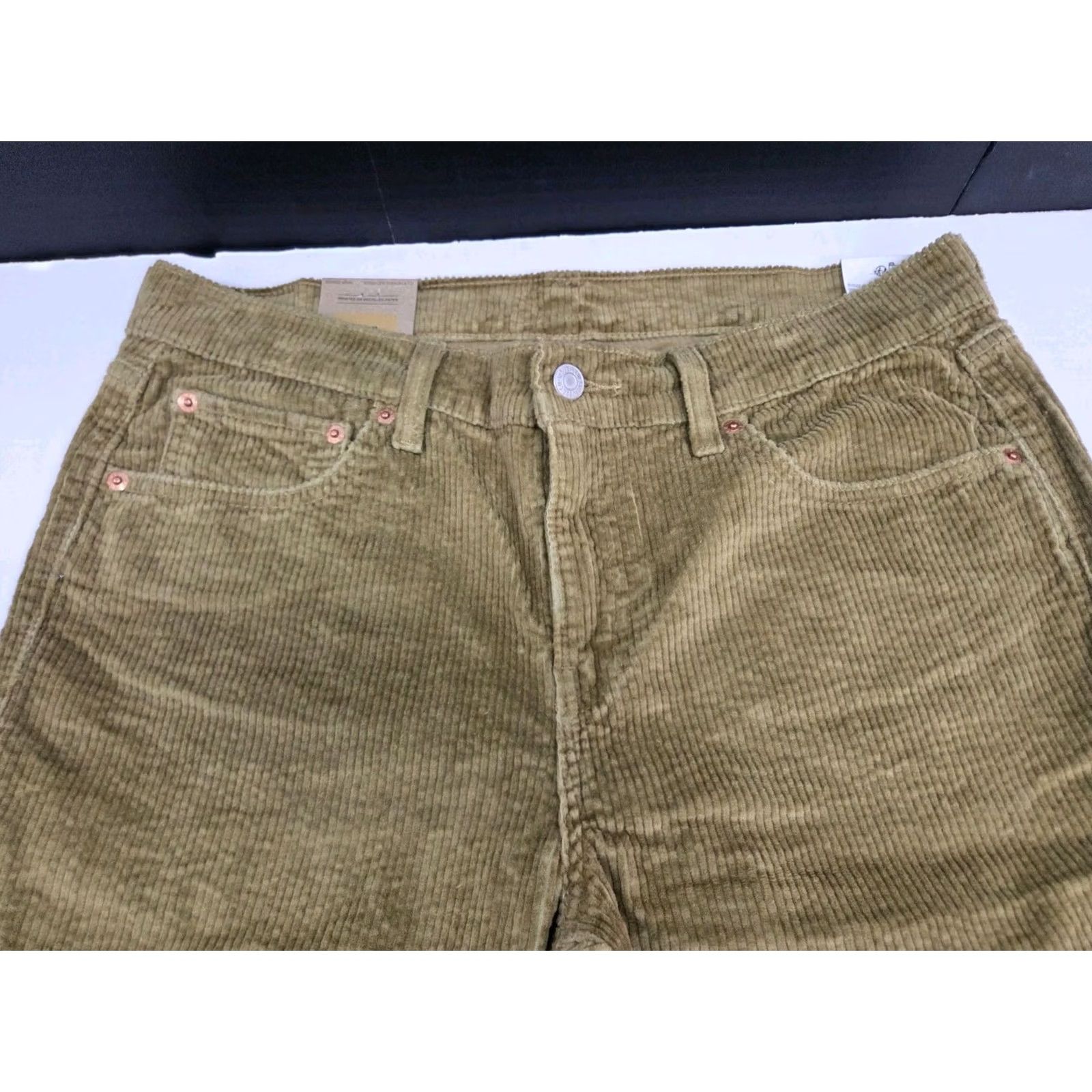 Levi's Levi's Womens Boyfriend Mid Rise Tapered Leg Corduroy Pants NWT 31/30 #8671 Size 24" / US 00 / IT 34 - 3 Thumbnail