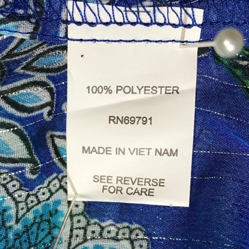 Other Sara Michelle Royal Blue Boho Paisley Sheer Tunic Blouse L Size L / US 10 / IT 46 - 8 Thumbnail