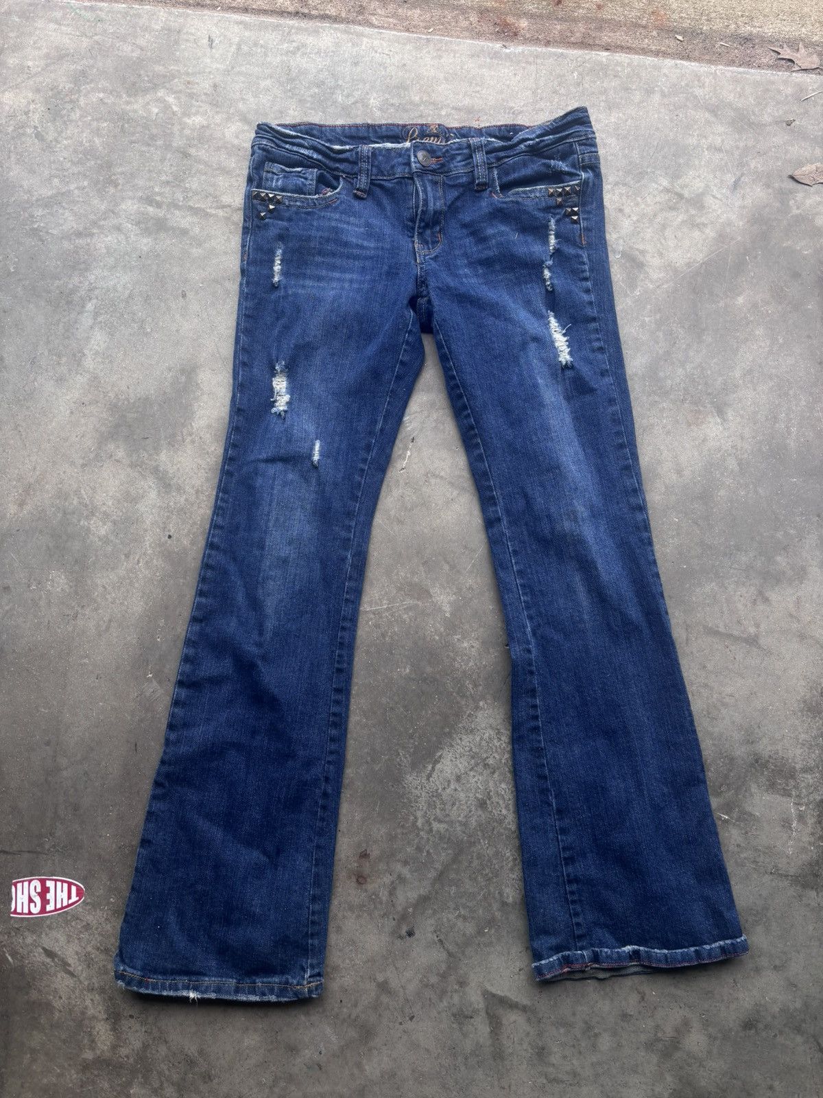 rue21 rue 21 premier studded flared jeans Size 30" / US 8 / IT 44 - 1 Thumbnail