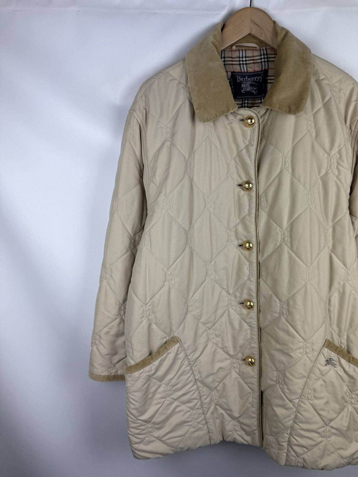 Burberry × Vintage Burberrys Vintage Nova Check Lined B Monogram Quilted Jacket Size XXL / US 16-18 / IT 52-54 - 2 Thumbnail