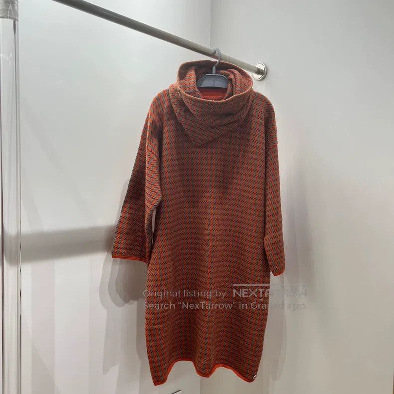 Hermes Hermes Houndstooth cashmere detachable scarf Size XXS / US 00 / IT 34 - 1 Thumbnail