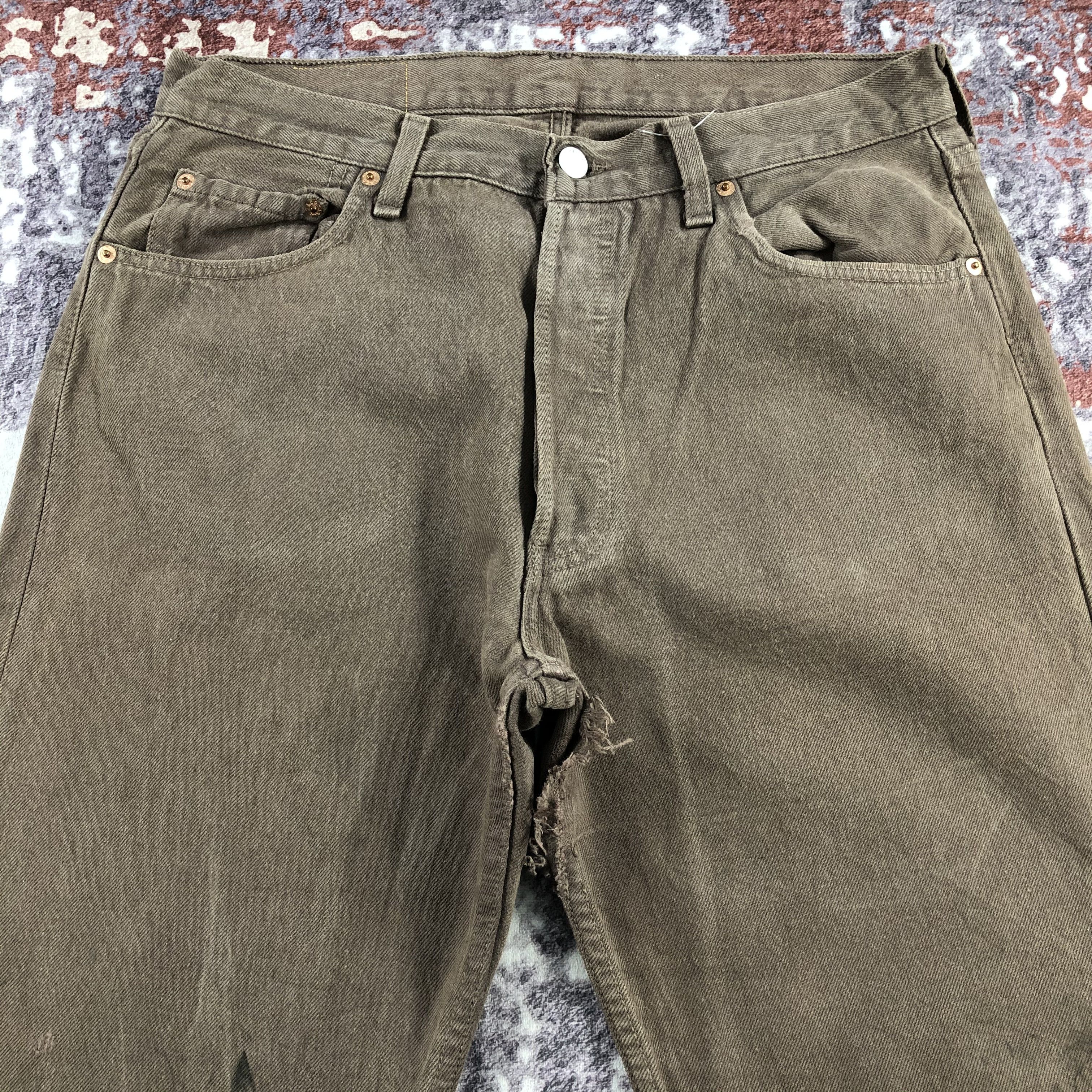 Levi's Vintage 90s Faded Black Levis 501 Jeans-JM2489 Size US 33 - 3 Thumbnail