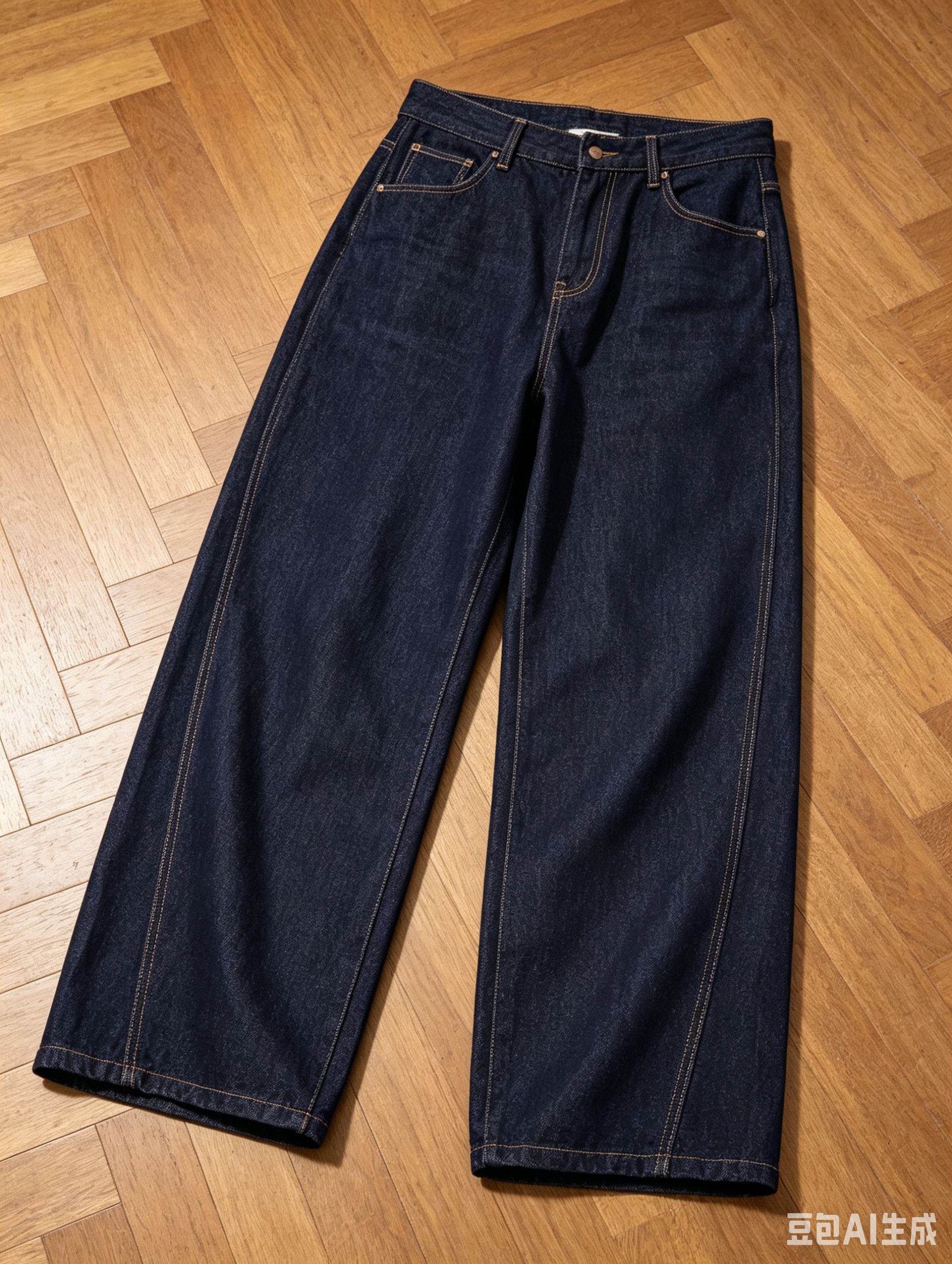 Other High Waisted Dark Denim Balloon Pants Size US 33 - 2 Thumbnail