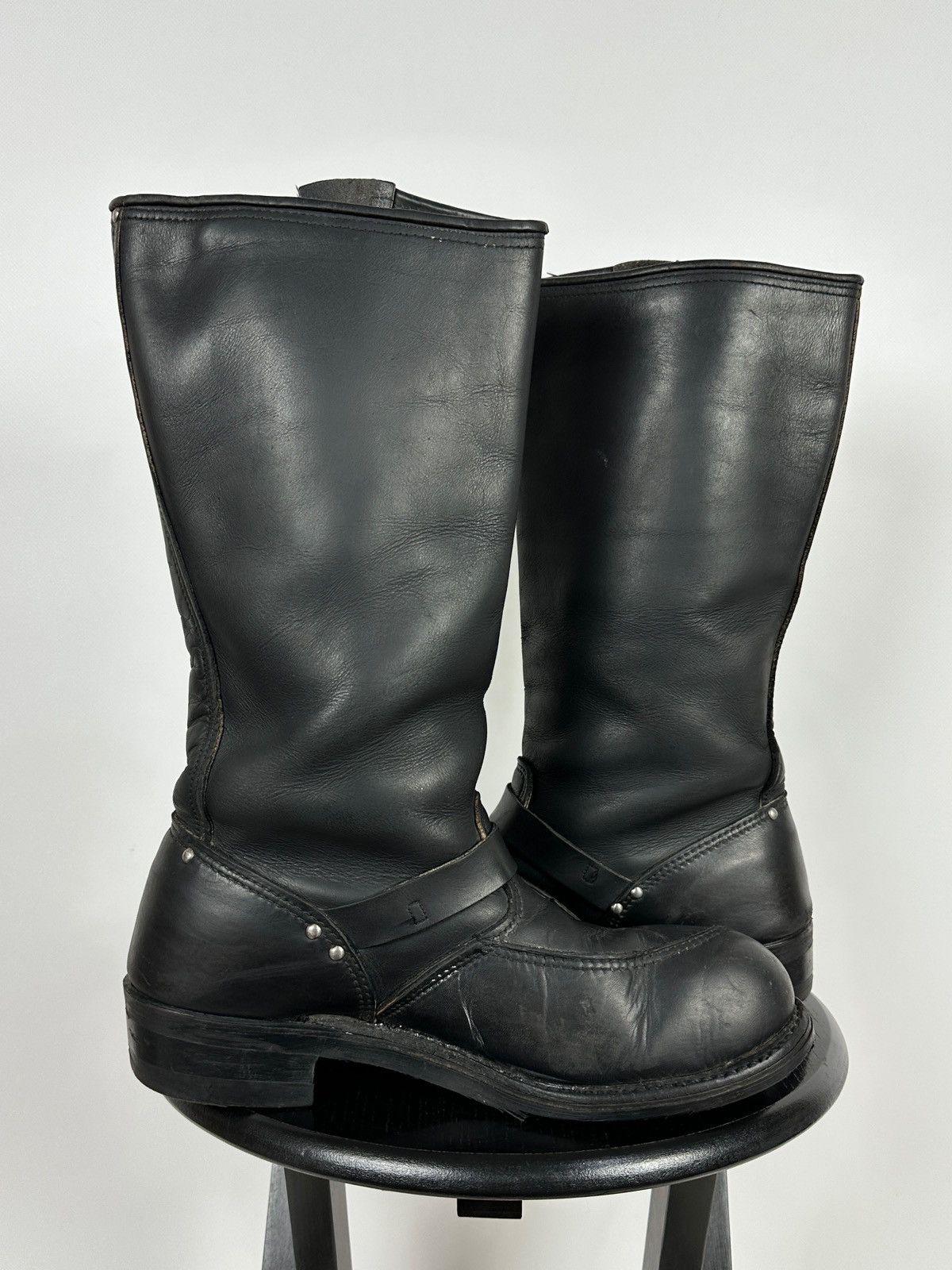 Harley Davidson 80s Vintage Harley Davidson Eagle Leather Motorcycle Boots Size US 9.5 / EU 42-43 - 7 Thumbnail