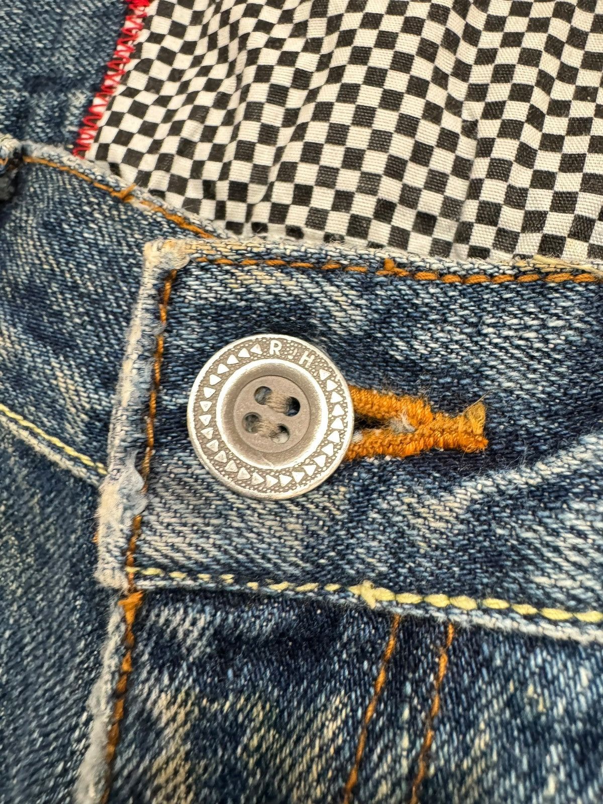 If Six Was Nine × Japanese Brand Japanese Brand Painter Splatter Ripped Selvedge Baggy Jeans Size US 33 - 5 Thumbnail