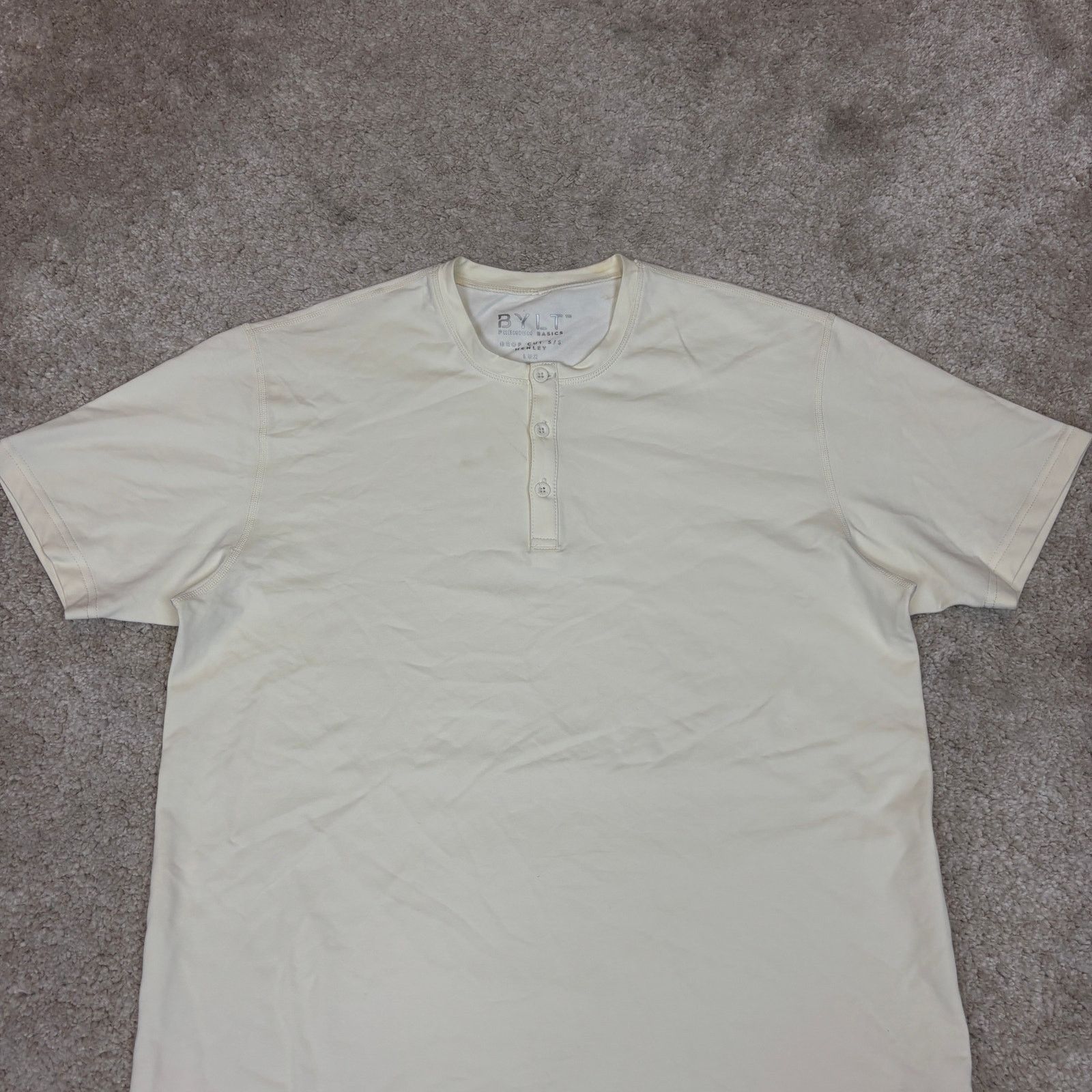 Other Bylt Premium Basics Henley Drop Cut Short Sleeve Shirt Men M Size US M / EU 48-50 / 2 - 2 Thumbnail