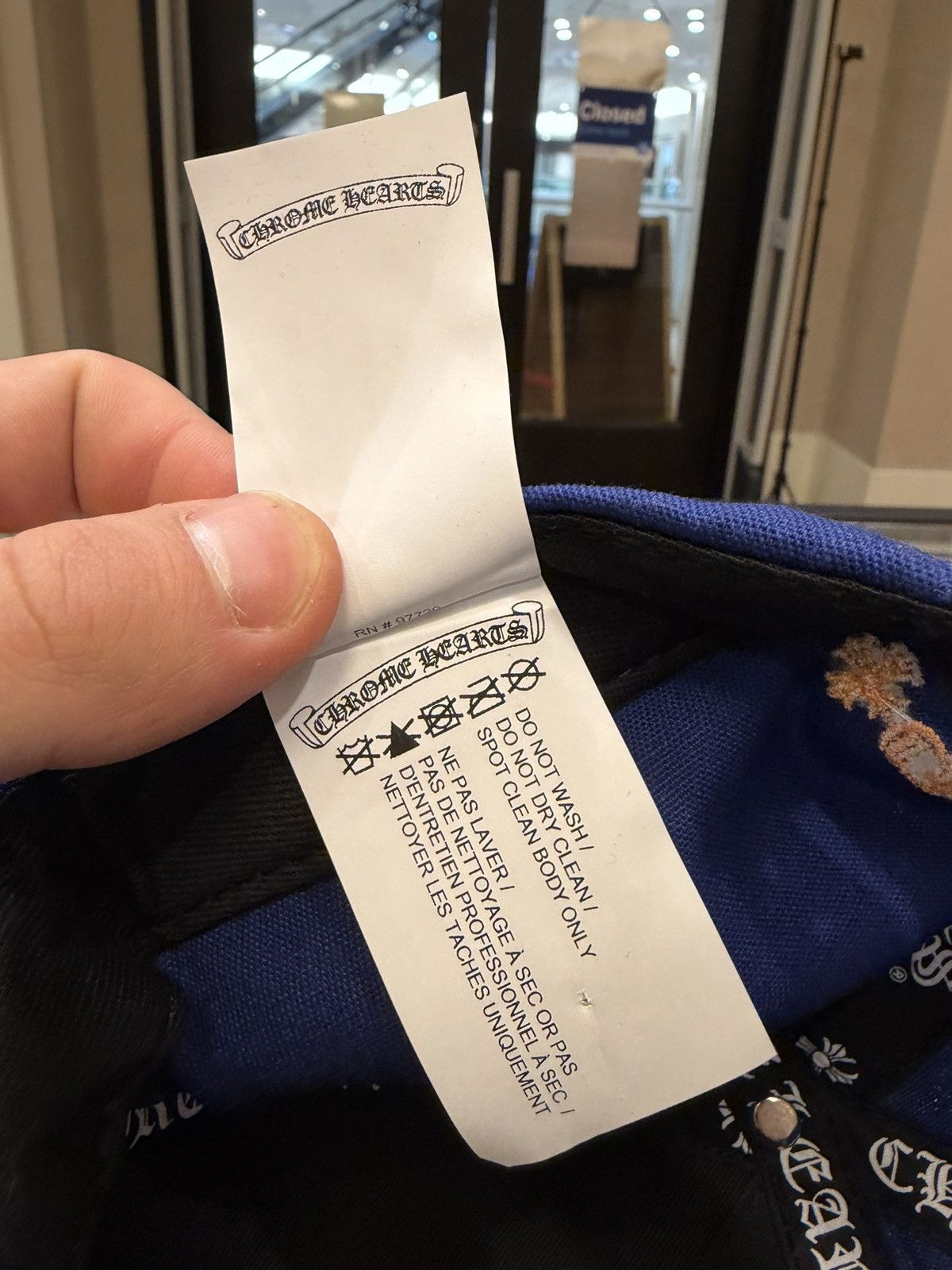 Chrome Hearts Chrome Hearts CH Embroidered Hat - Blue Size ONE SIZE - 7 Thumbnail