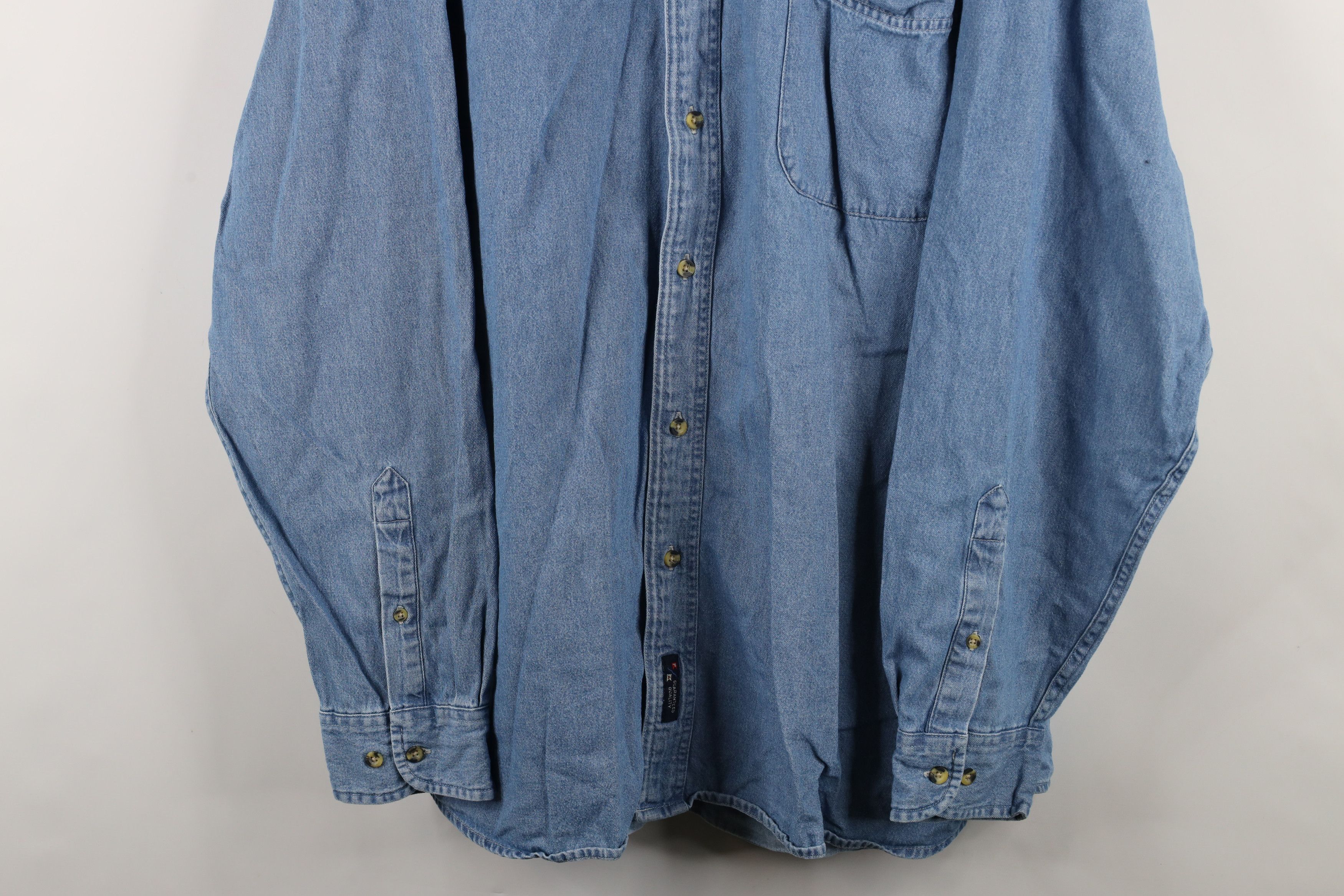 Vintage Vintage Y2K 2009 American Festival Denim Button Shirt Blue Size US XXL / EU 58 / 5 - 3 Thumbnail