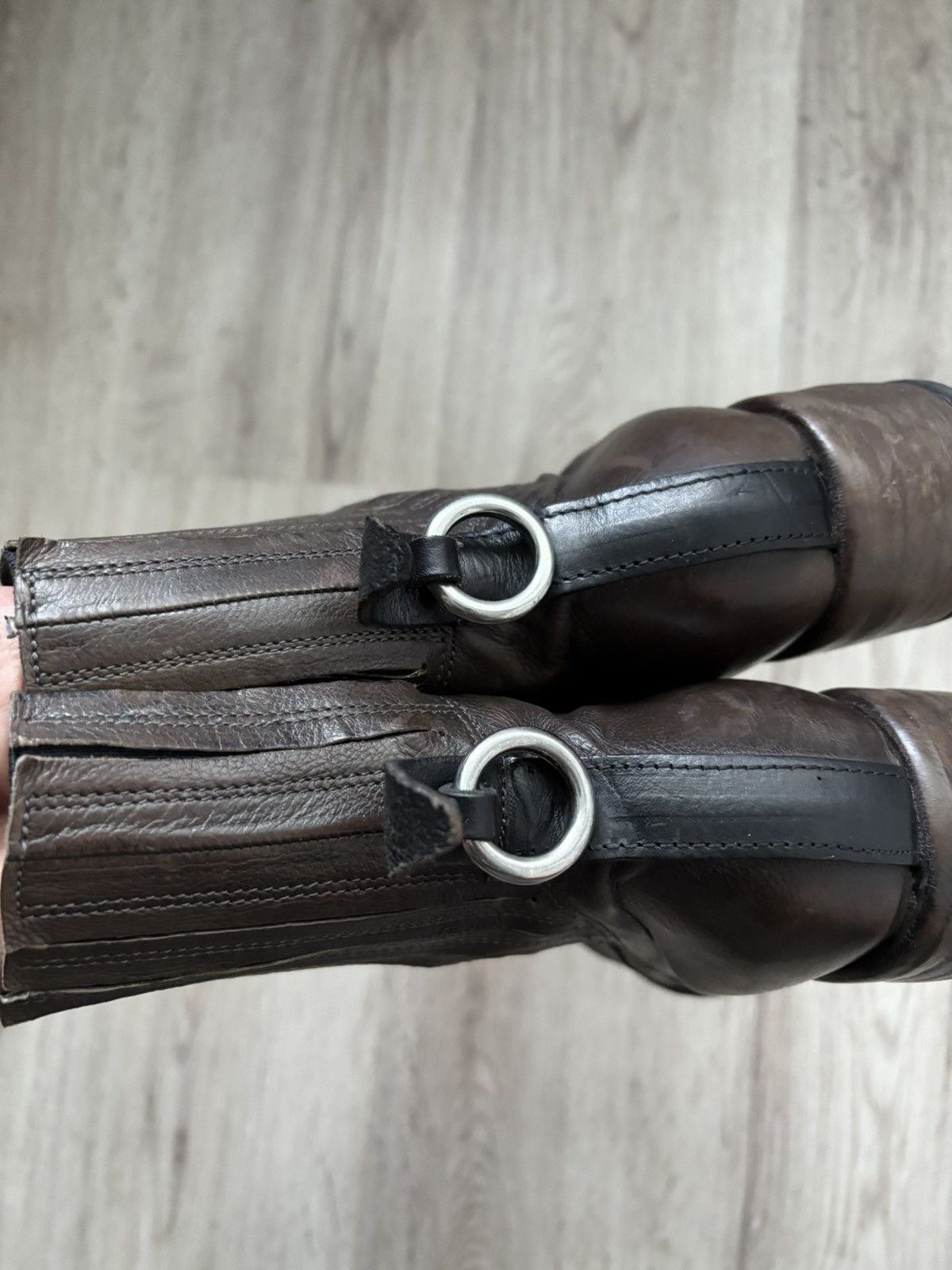 A.S.98 A.S.98 Leather Biker Gothic Boots High Heel EU37 US6.5 Size US 6.5 / IT 36.5 - 8 Thumbnail