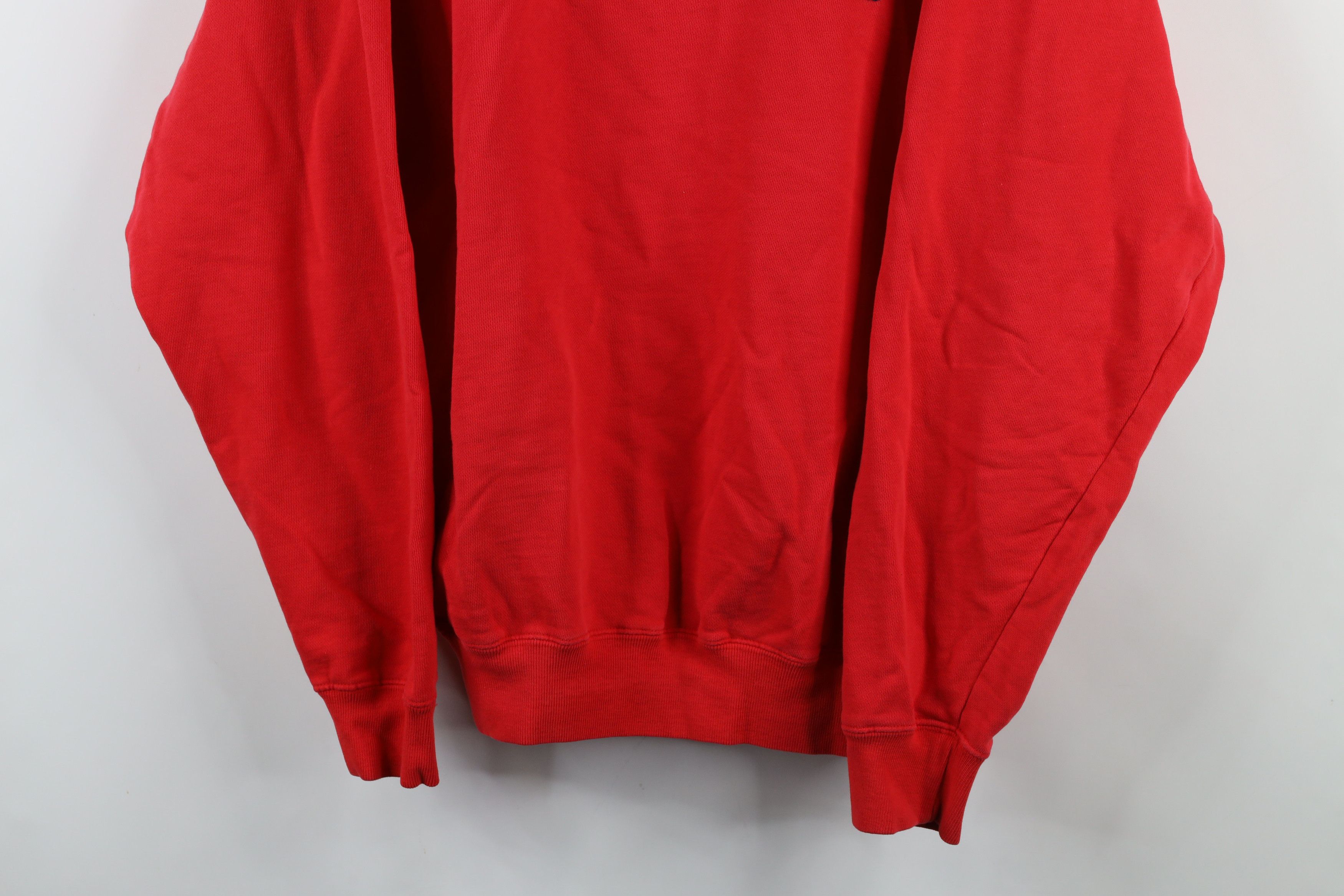 Nautica × Vintage Vintage 90s Nautica French Terry Crewneck Sweatshirt Red Size US L / EU 52-54 / 3 - 3 Thumbnail