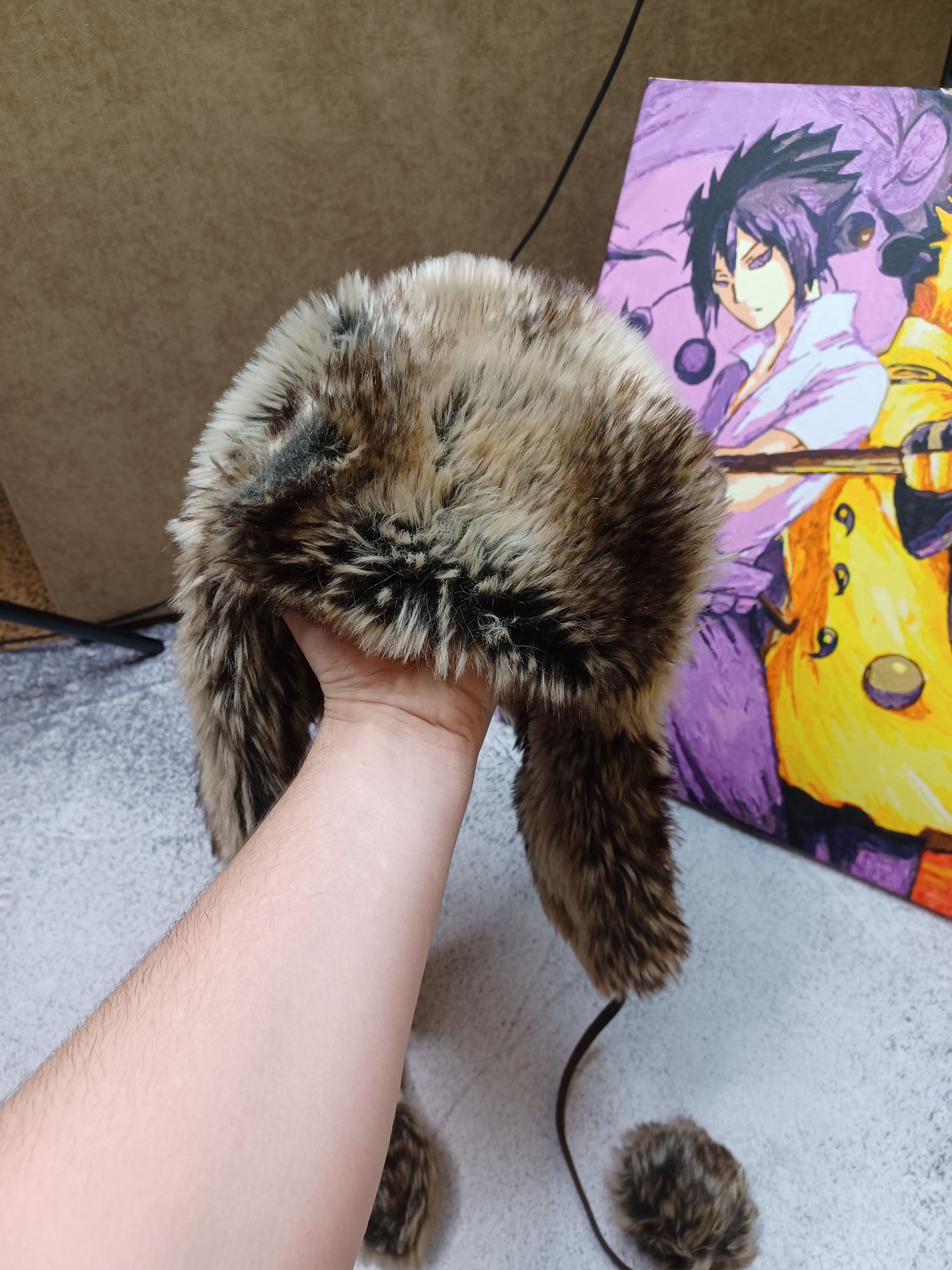 Other Vintage Y2K Fuzzy Fur Ushanka Hat Size ONE SIZE - 4 Thumbnail