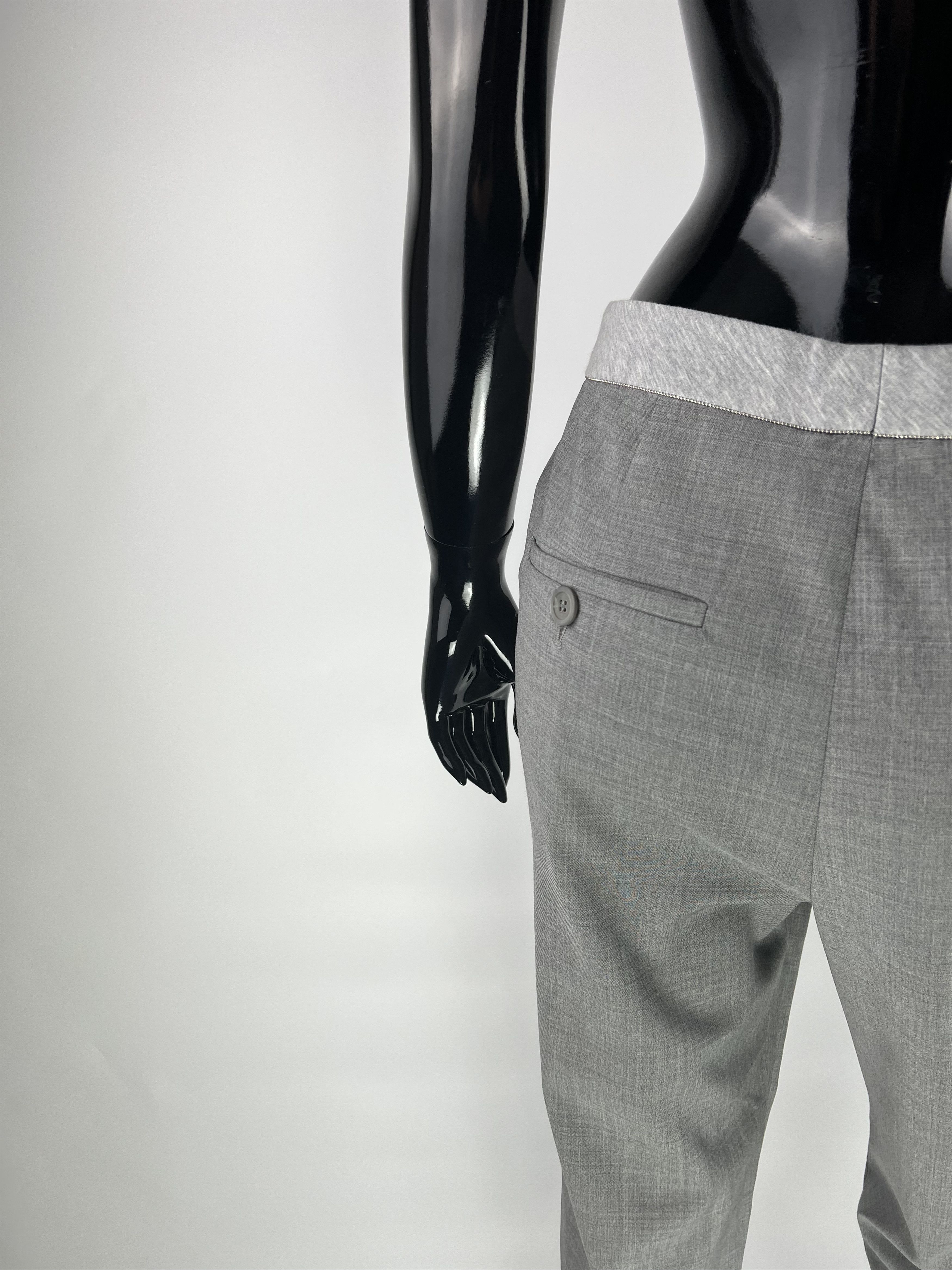 Brunello Cucinelli Brunello Cucinelli Wool Silk Trousers Pants Size IT38 Size 26" / US 2 / IT 38 - 3 Thumbnail