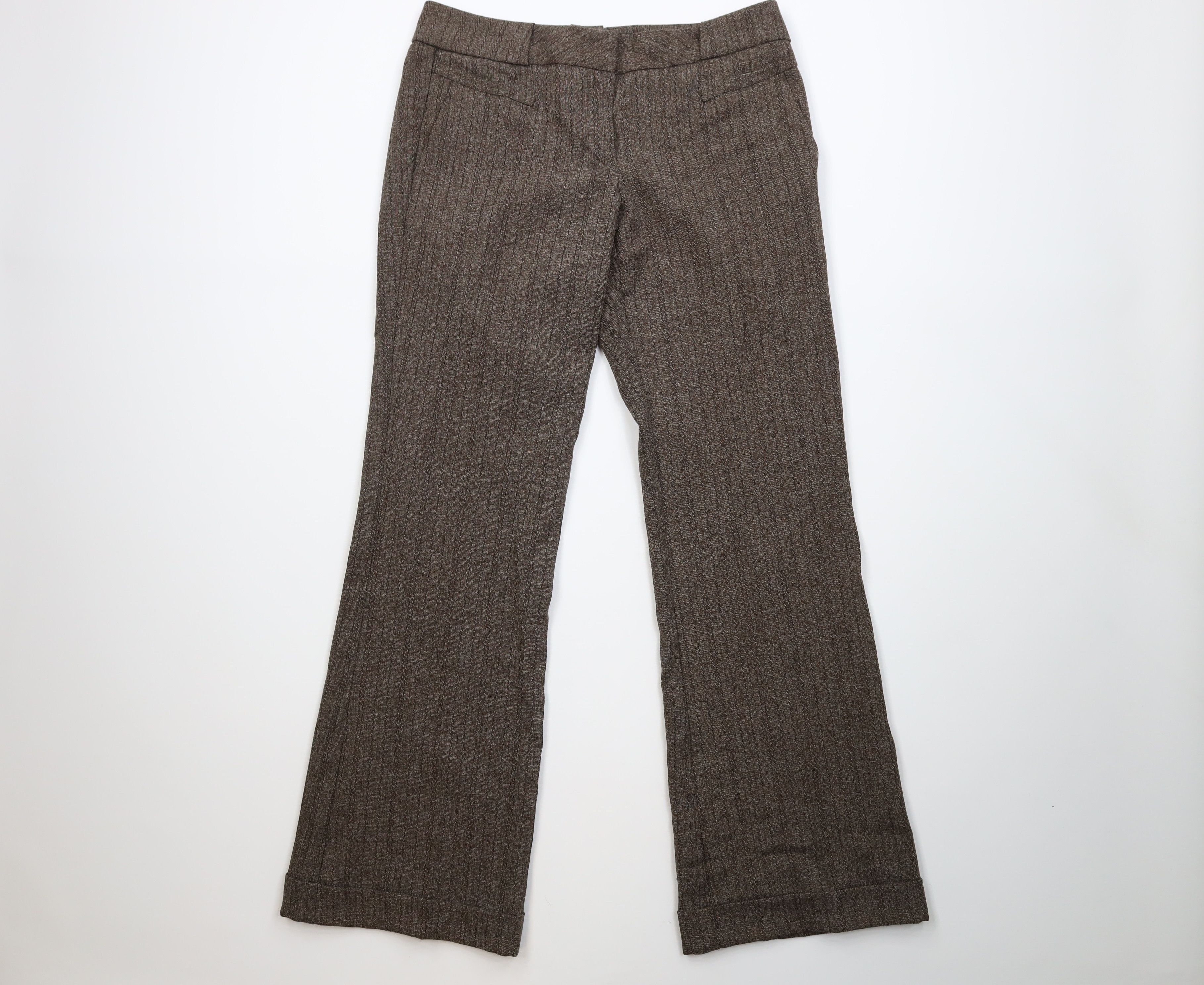 Vintage Vintage 90s Y2K Babydoll Knit Flared Wide Leg Chino Pants Size 32" / US 10 / IT 46 - 1 Thumbnail